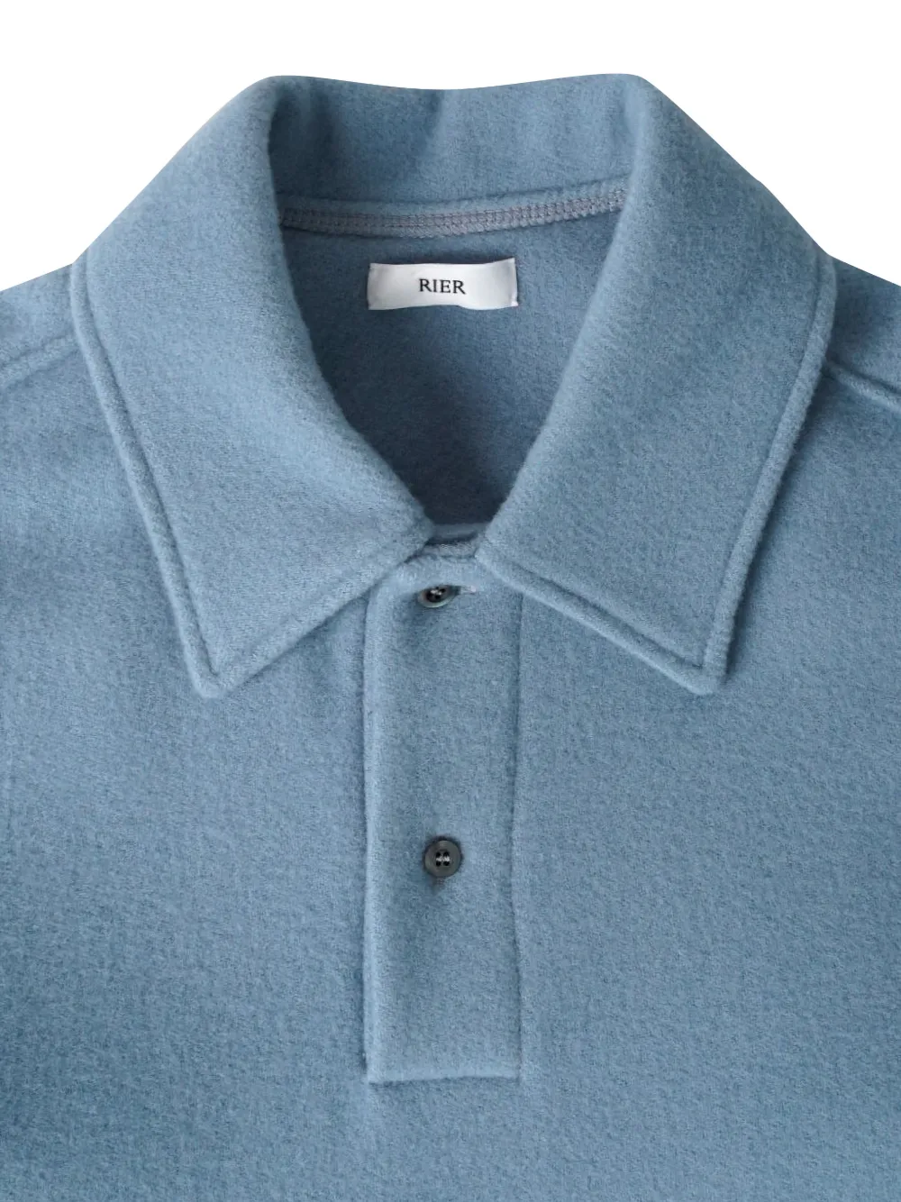  Rier Wool Polo Shirt - Blue 