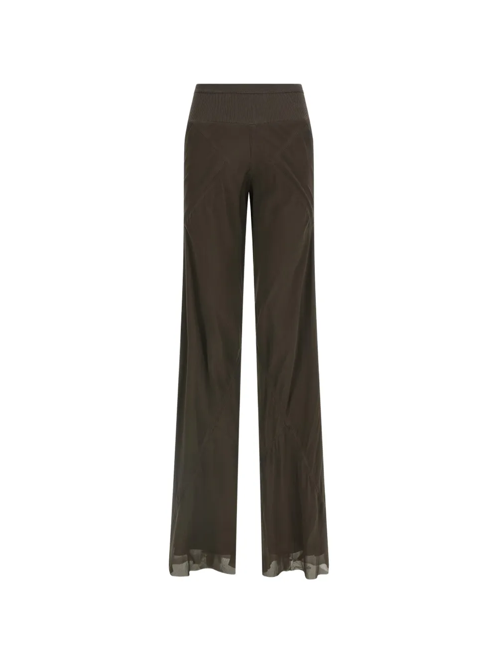 Rick Owens Bias silk trousers - Braun