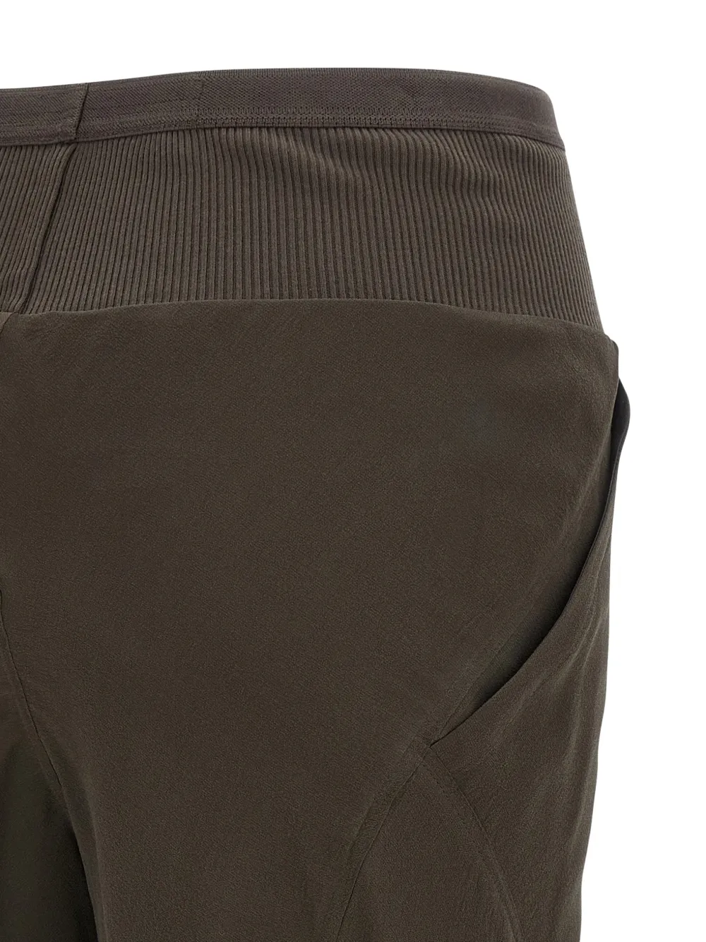 Rick Owens Bias zijden broek Bruin