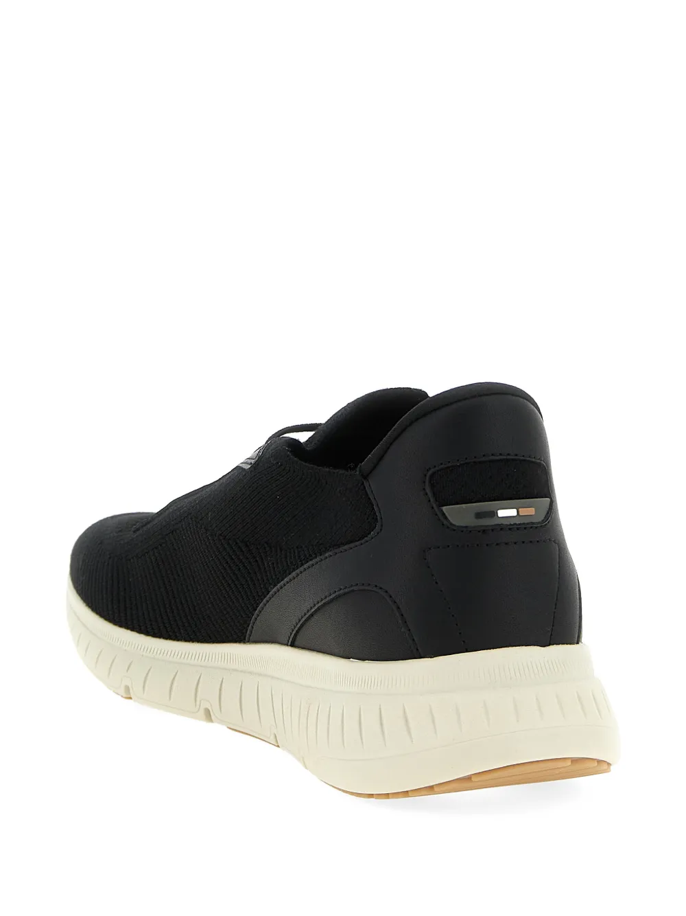 BOSS Titanis leren sneakers Zwart