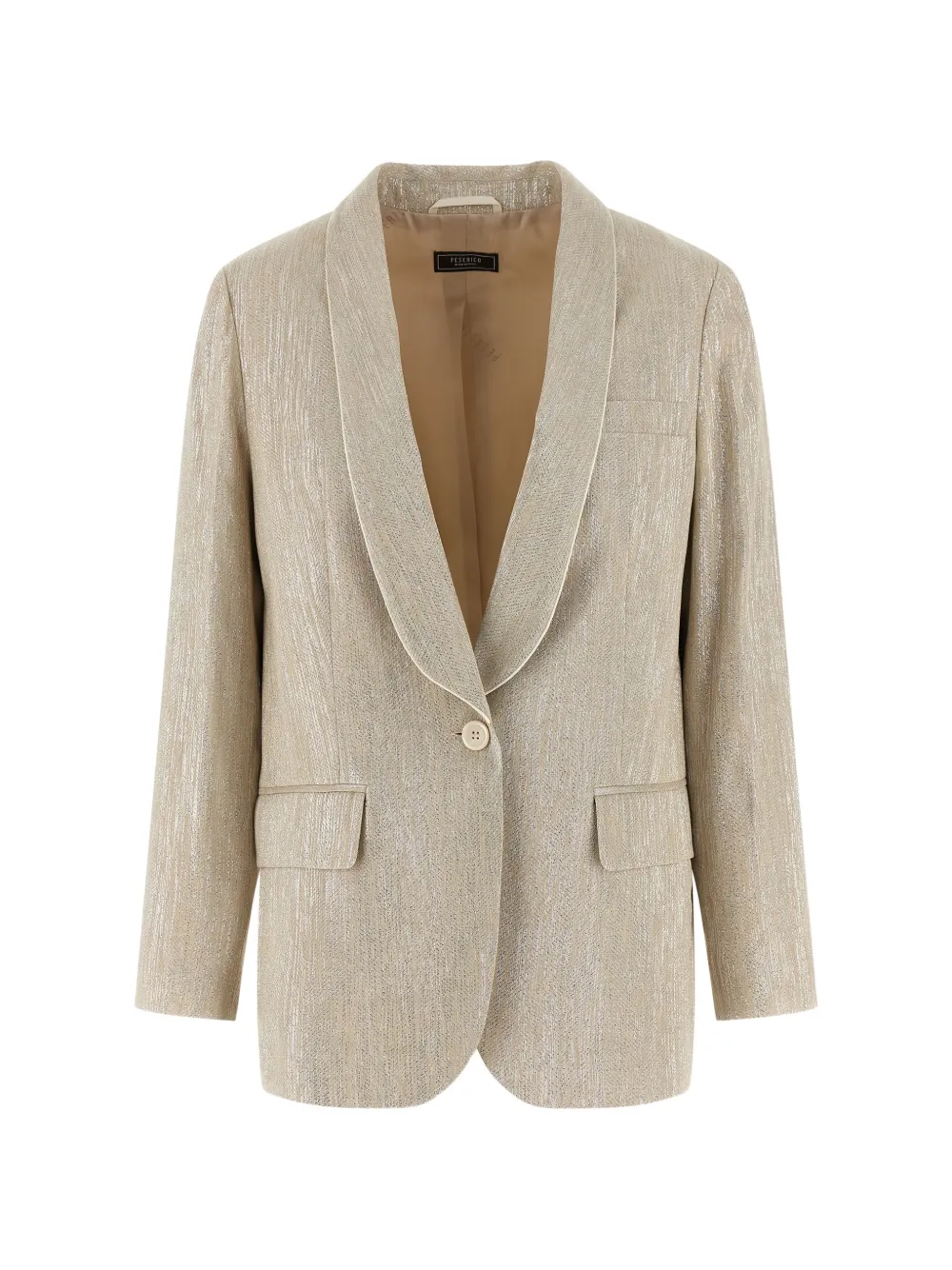 Peserico single-breasted blazer - Toni neutri