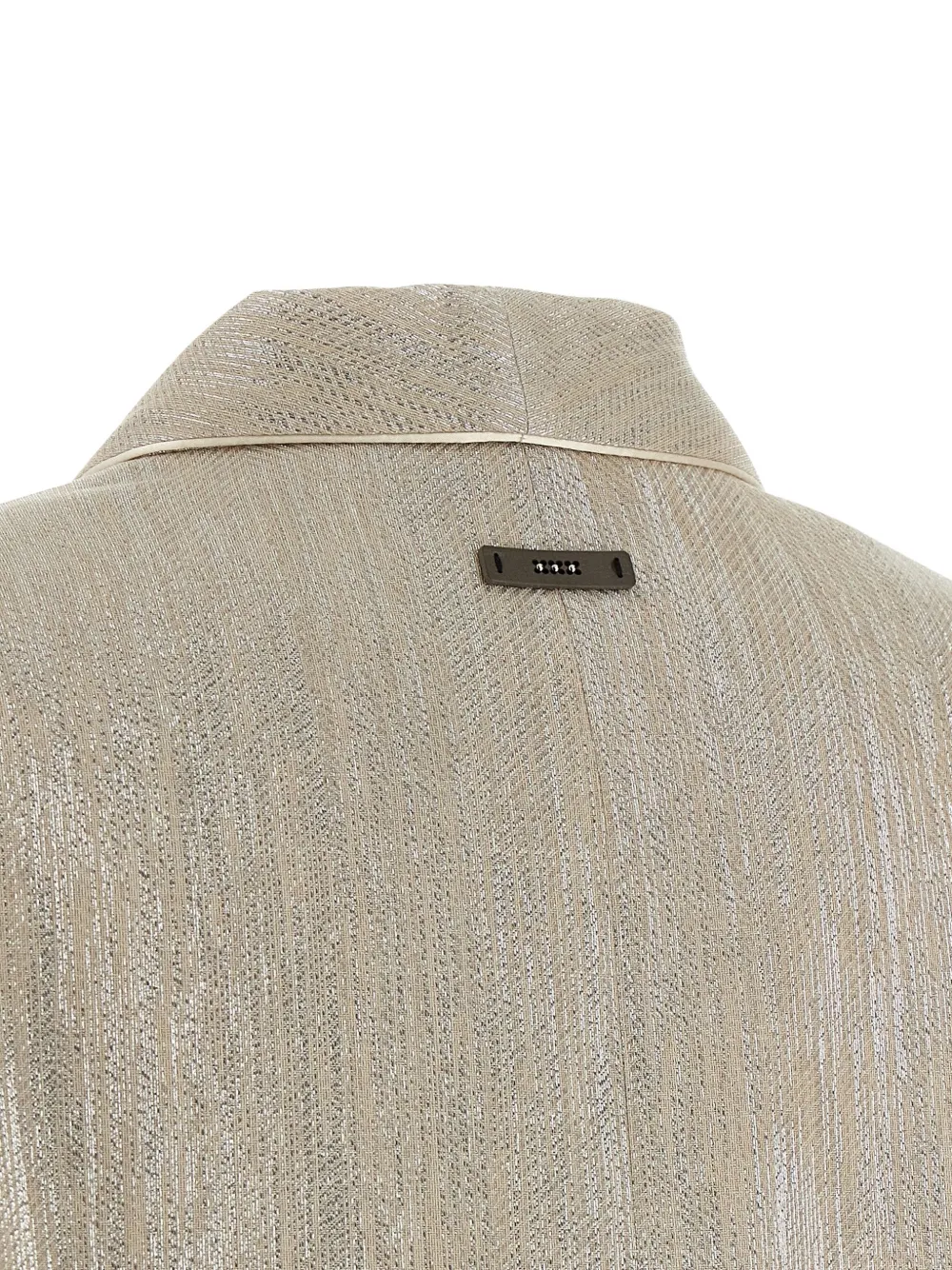 Peserico Blazer met enkele rij knopen Beige