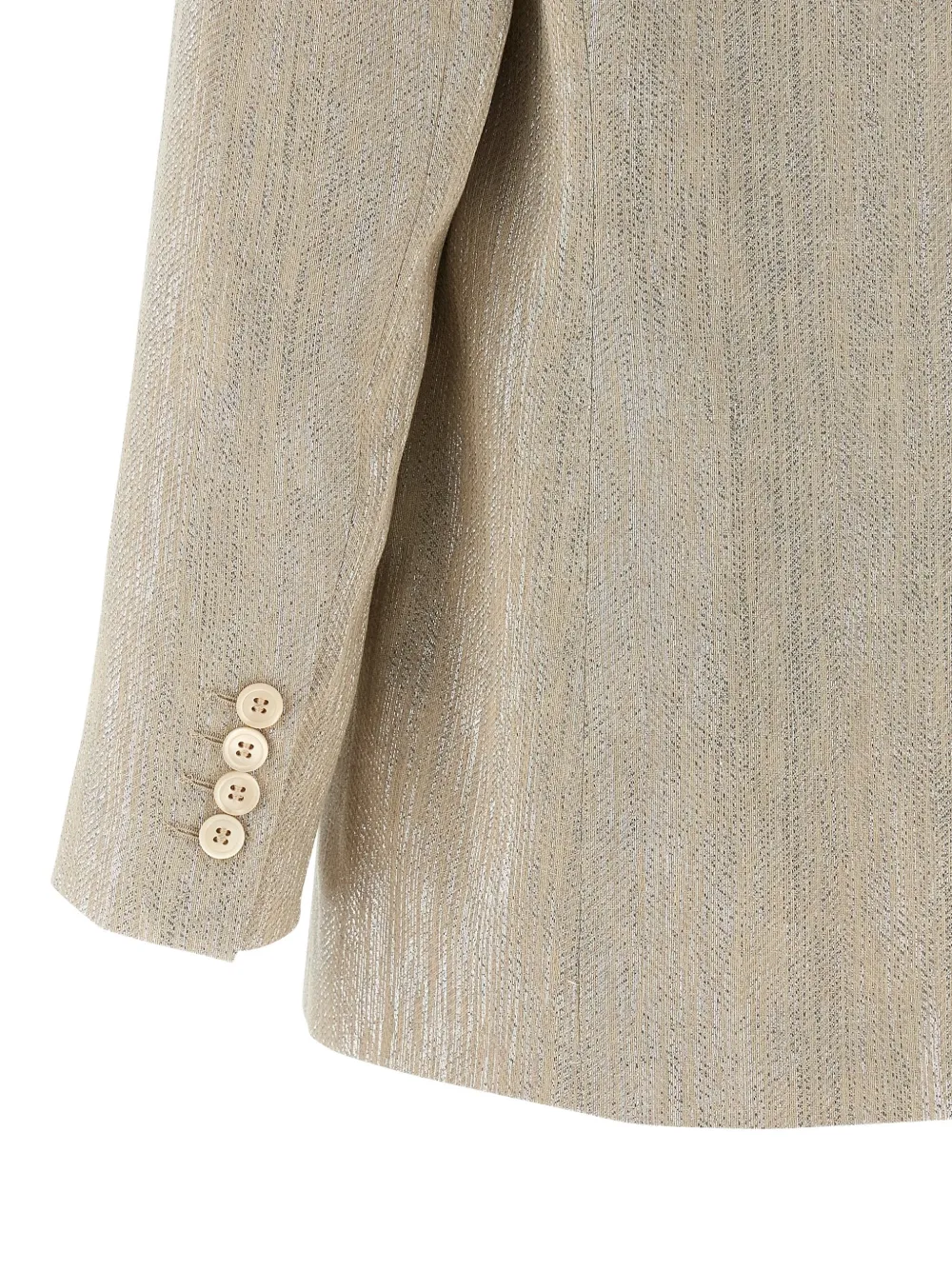 Peserico Blazer met enkele rij knopen Beige