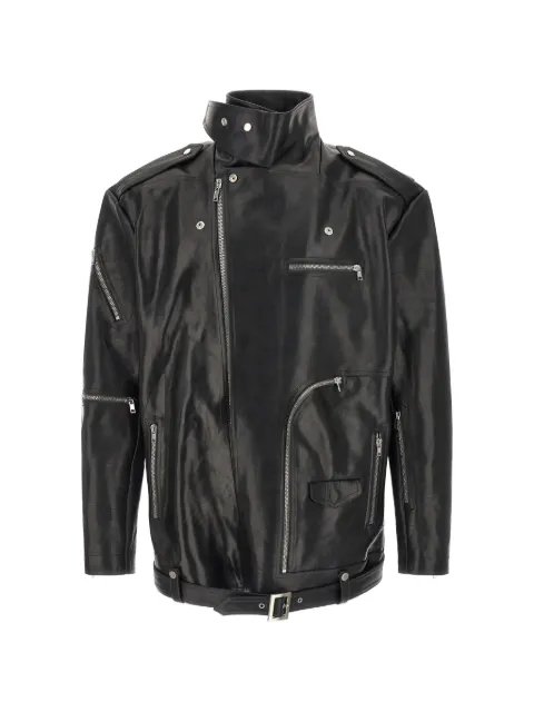 Rick Owens biker leather jacket