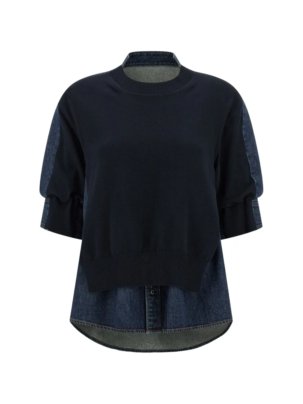 sacai shirt-style top - Blu