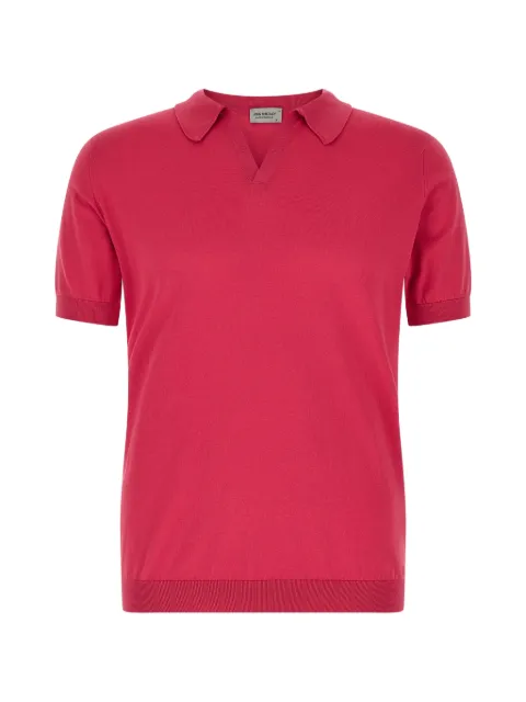 John Smedley Noah open-collar T-shirt