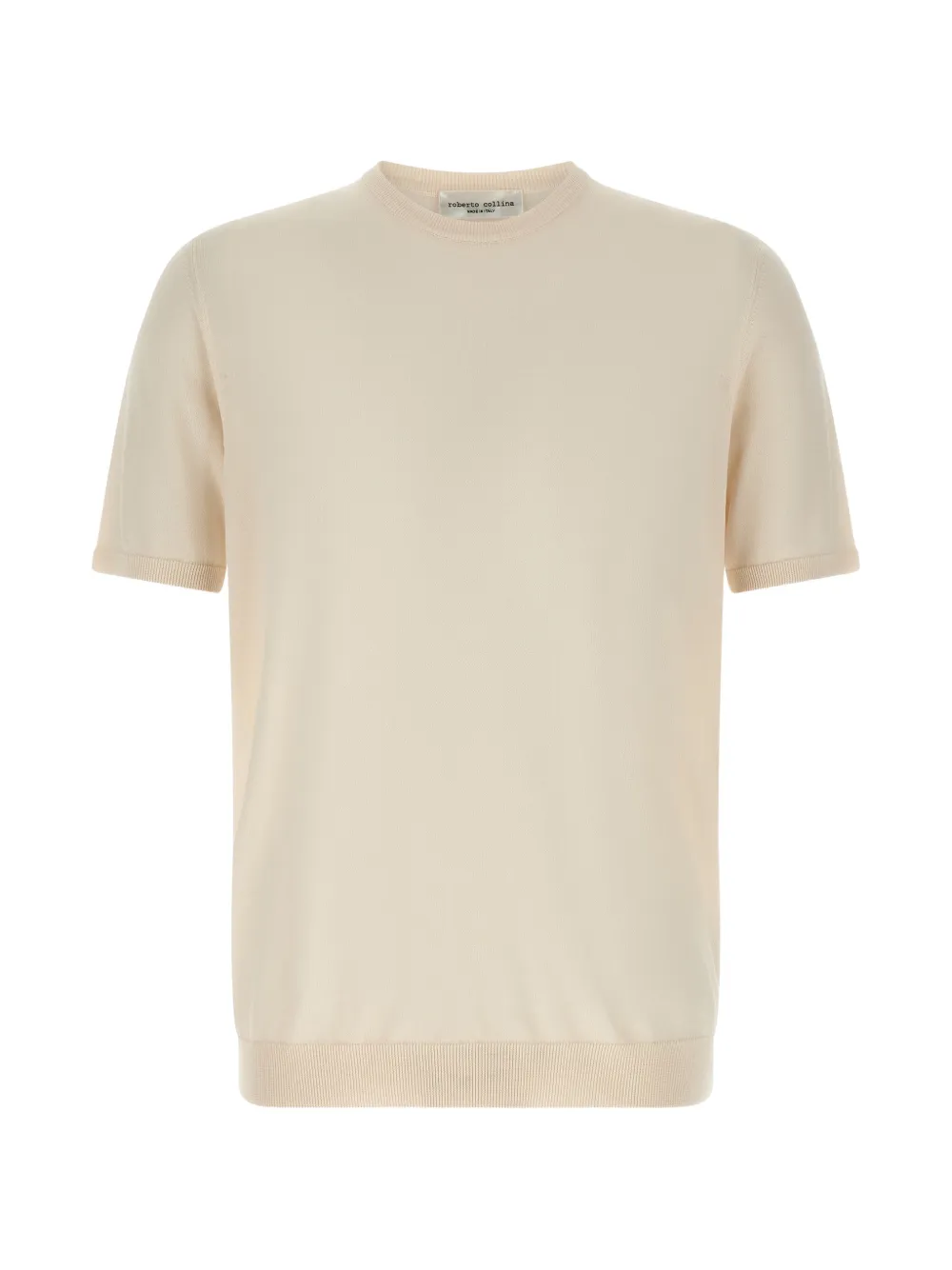 Roberto Collina crewneck cotton knit t-shirt - Toni neutri