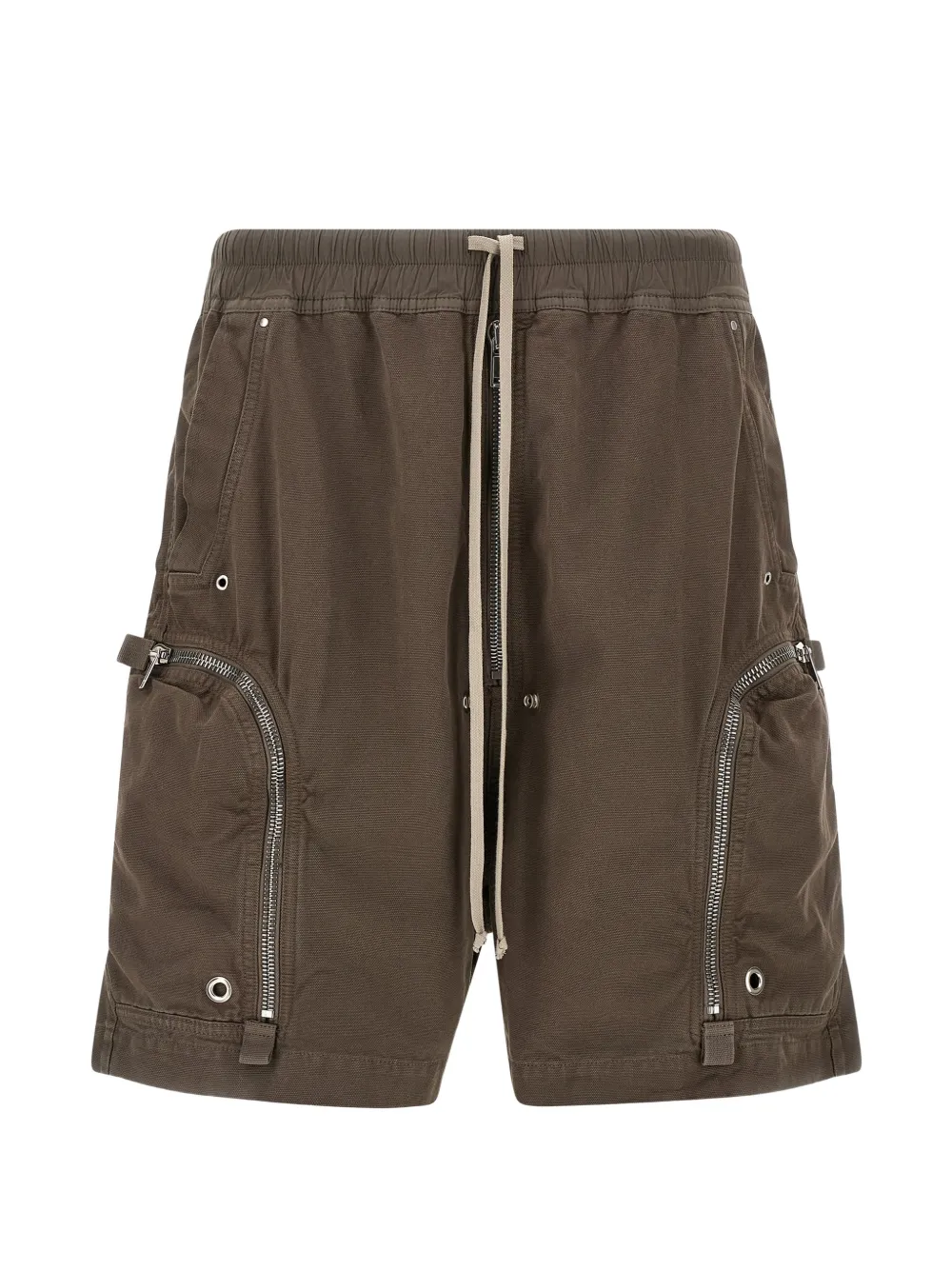 Rick Owens DRKSHDW Bauhaus Pod cotton bermuda shorts - Marrone