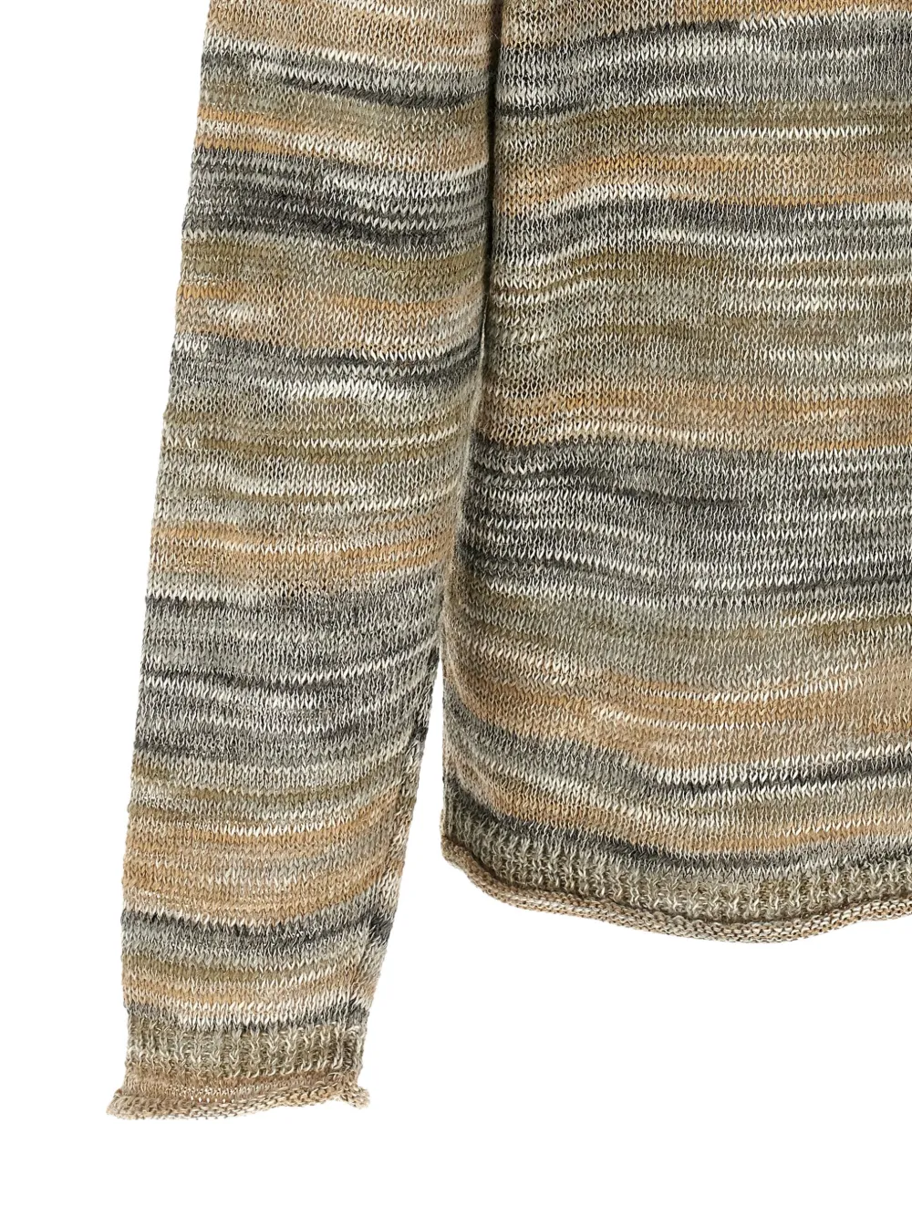 Roberto Collina Gestreepte trui Beige