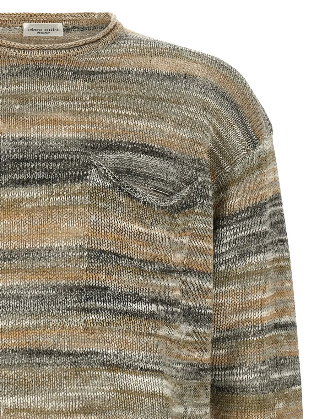 Roberto Collina Gestreepte trui Beige