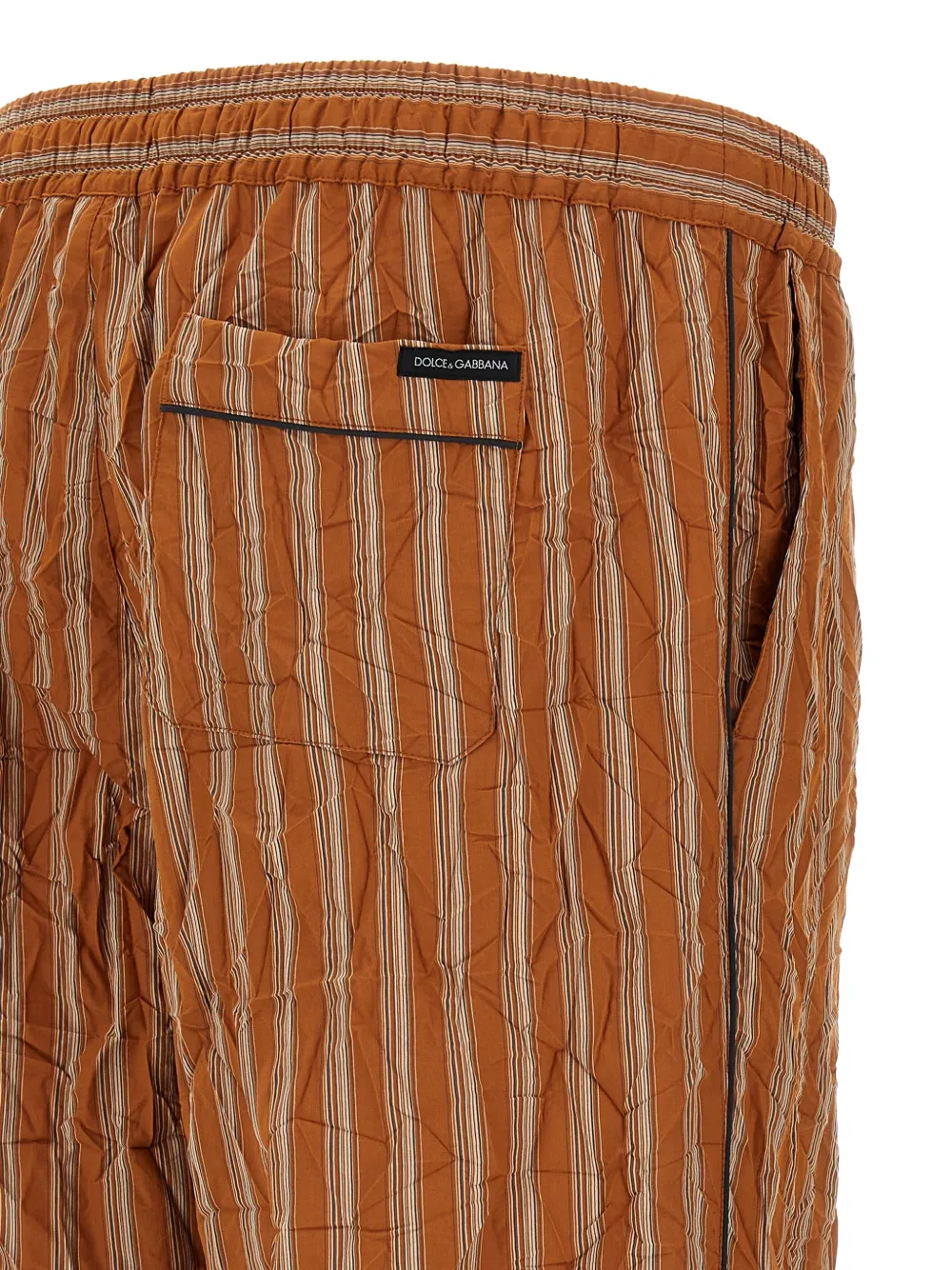 Dolce & Gabbana Vanity gestreepte straight broek Bruin