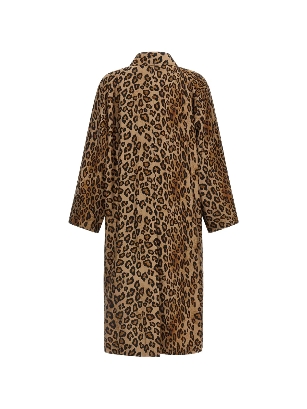  Alberto Biani Leopard-print Trench Coat - Brown 