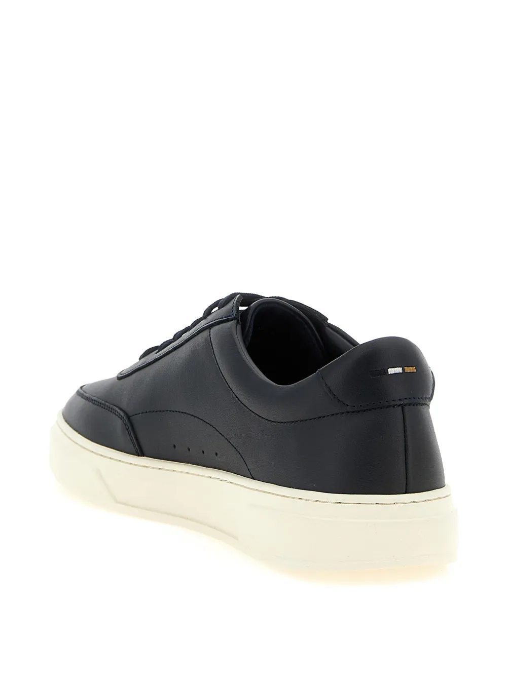 BOSS Kieran leren sneakers Blauw