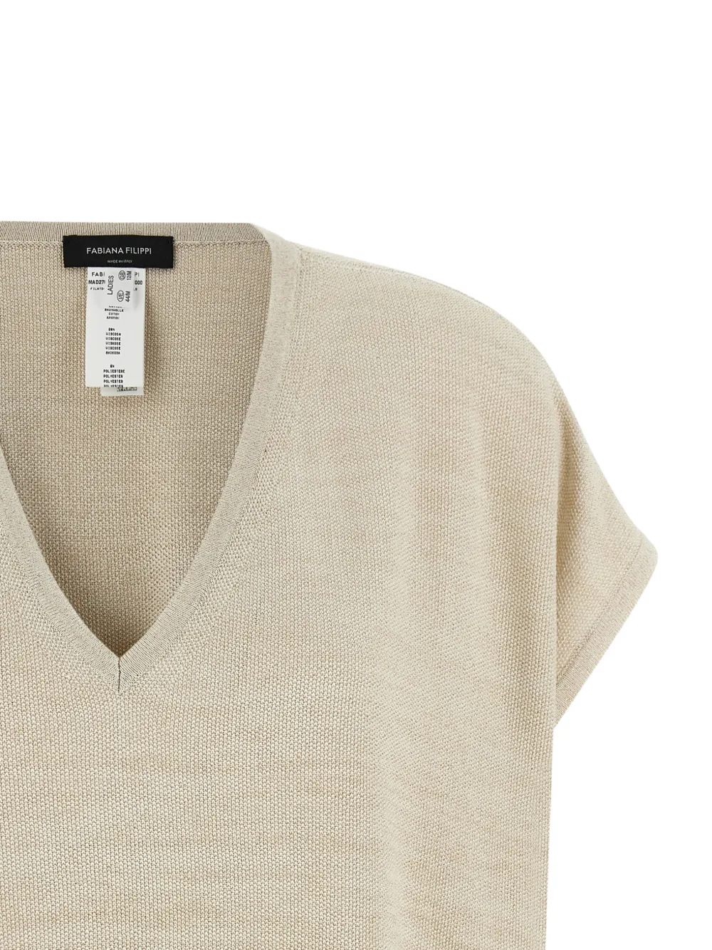 Fabiana Filippi Trui met V-hals Beige