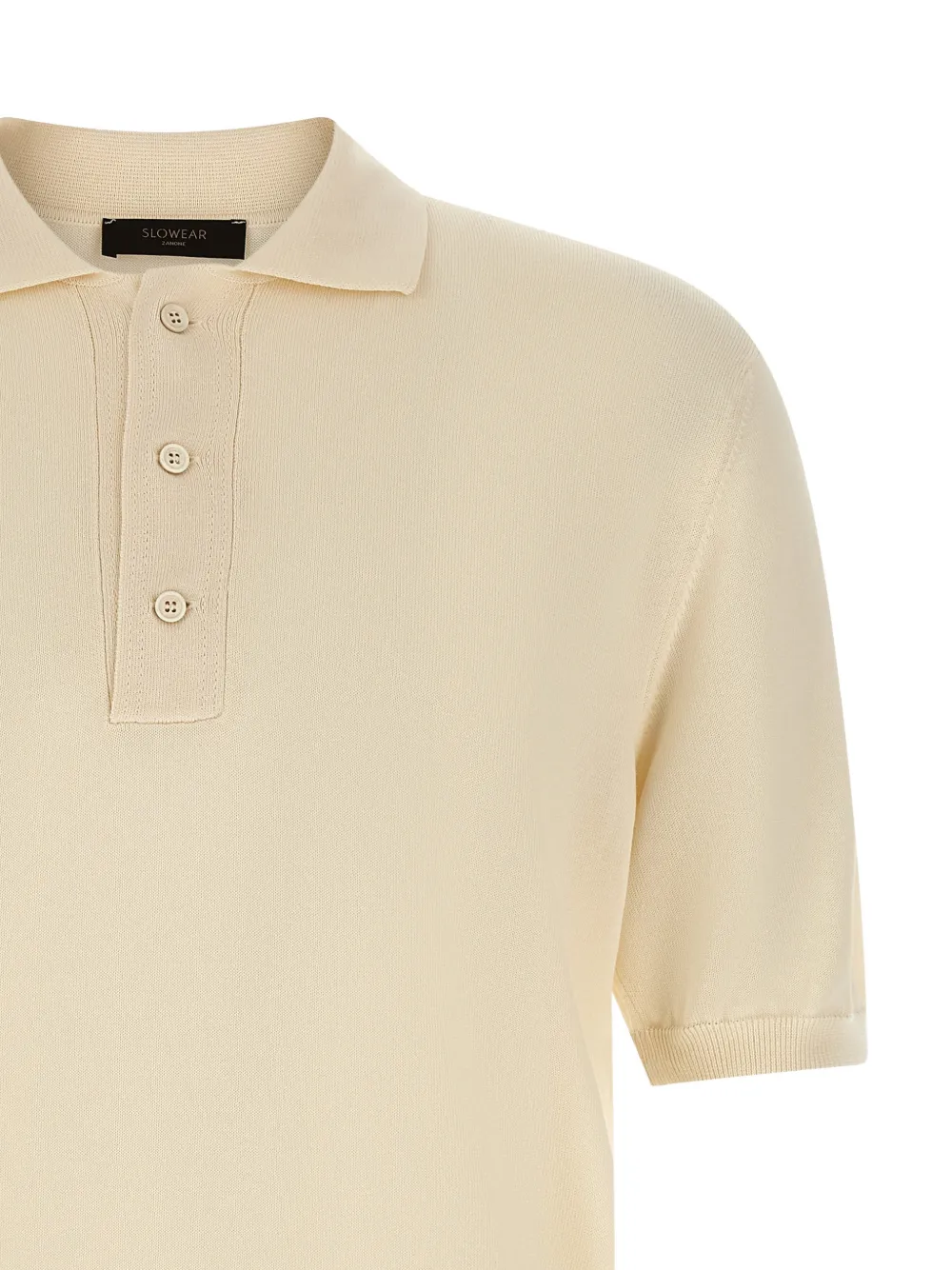 Zanone Poloshirt met korte mouwen Beige