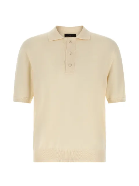 Zanone knit button polo shirt