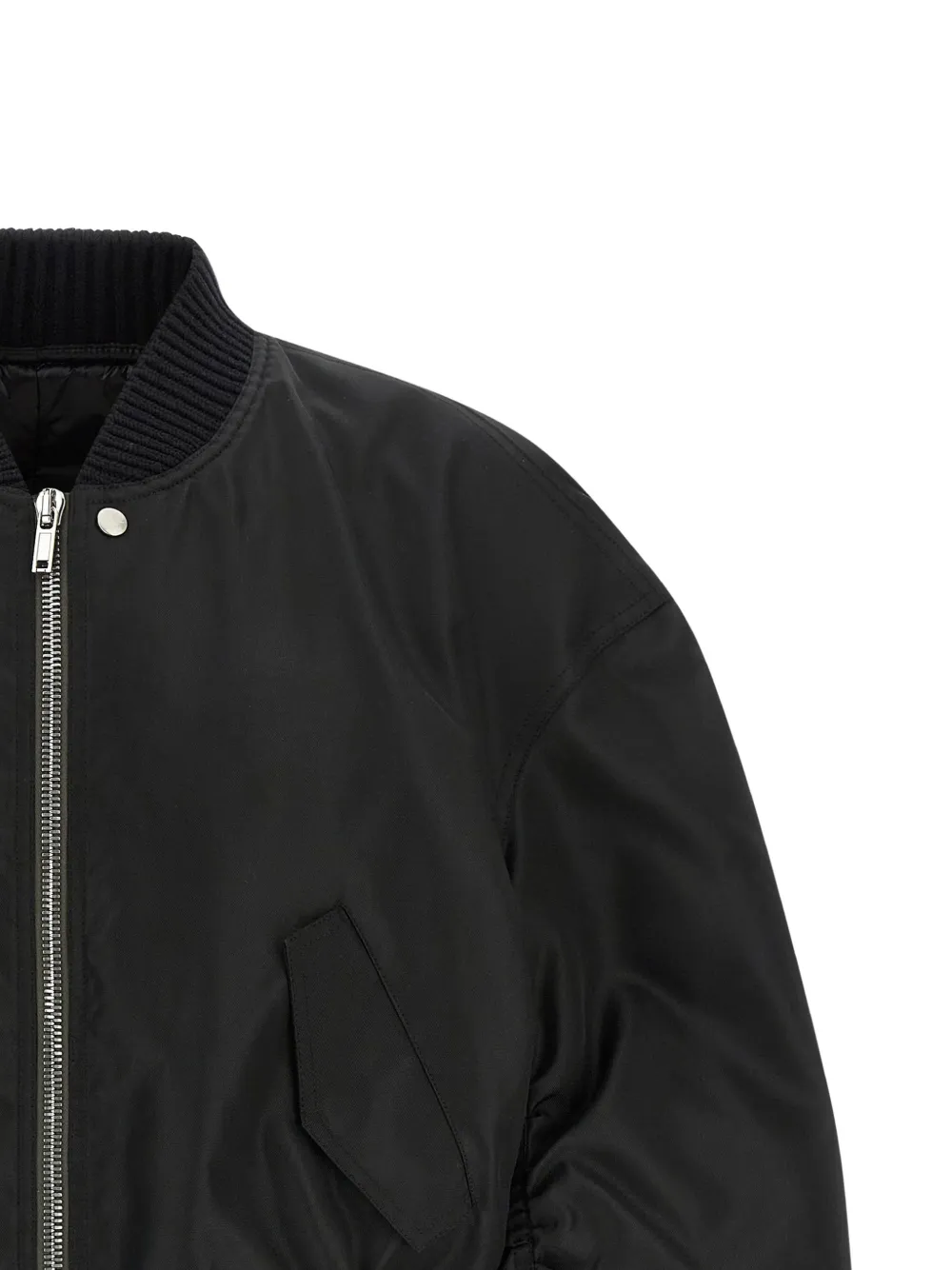 Rick Owens Secchia Flight gewatteerd bomberjack Zwart