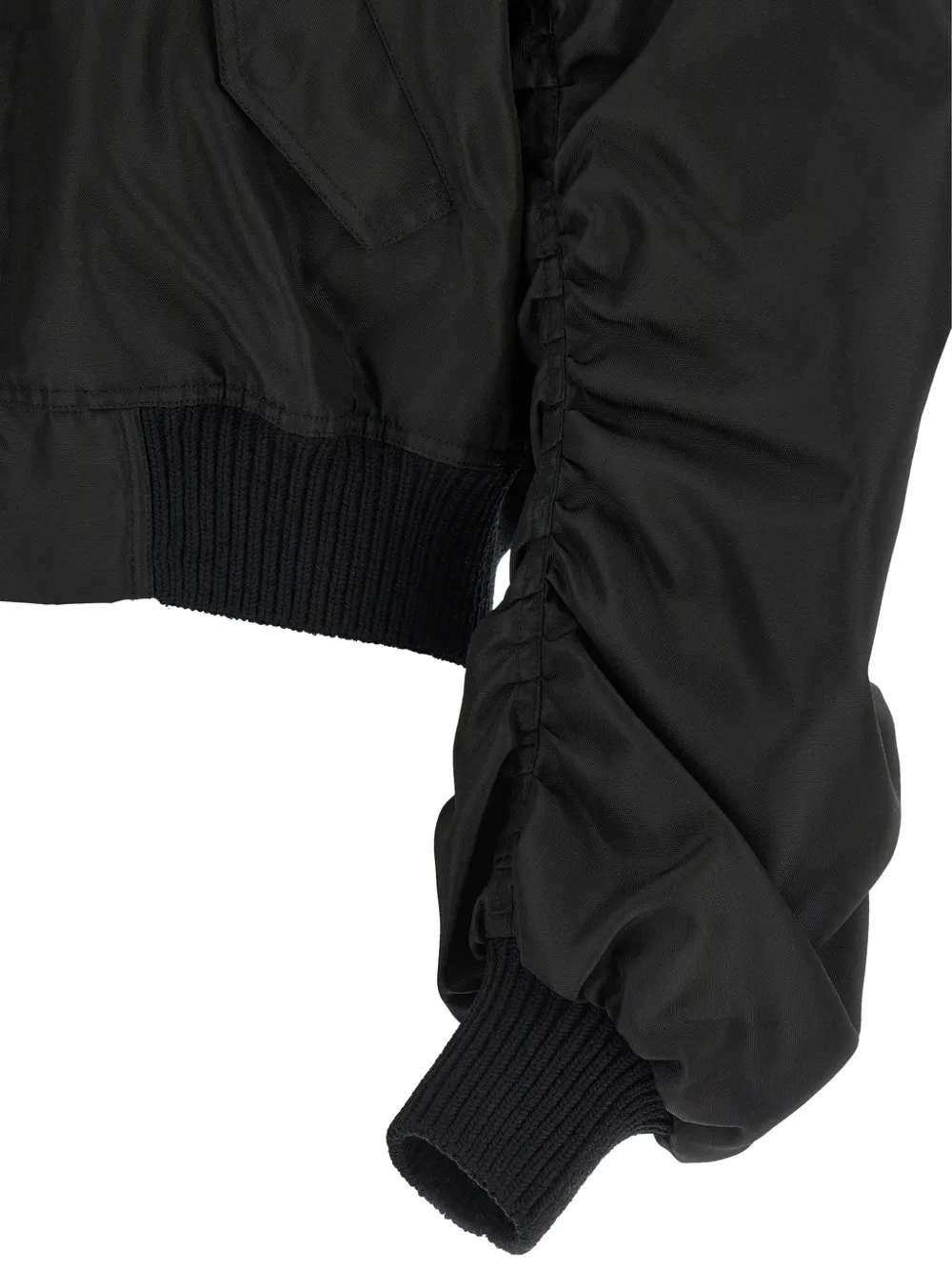 Rick Owens Secchia Flight gewatteerd bomberjack Zwart