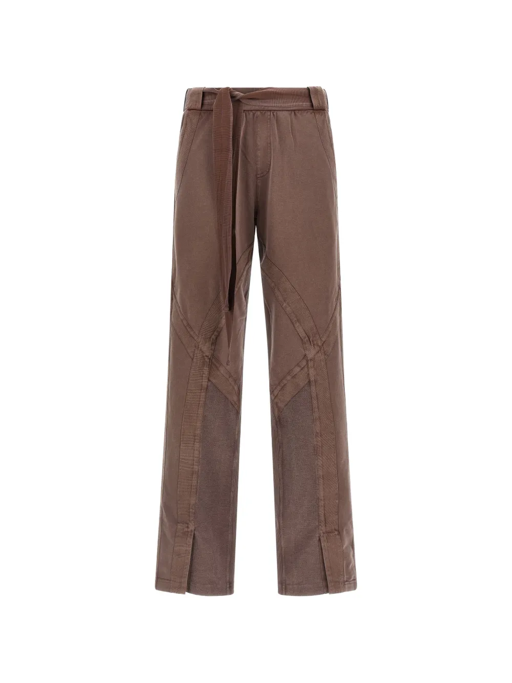 The Attico Pantaloni con inserti - Marrone