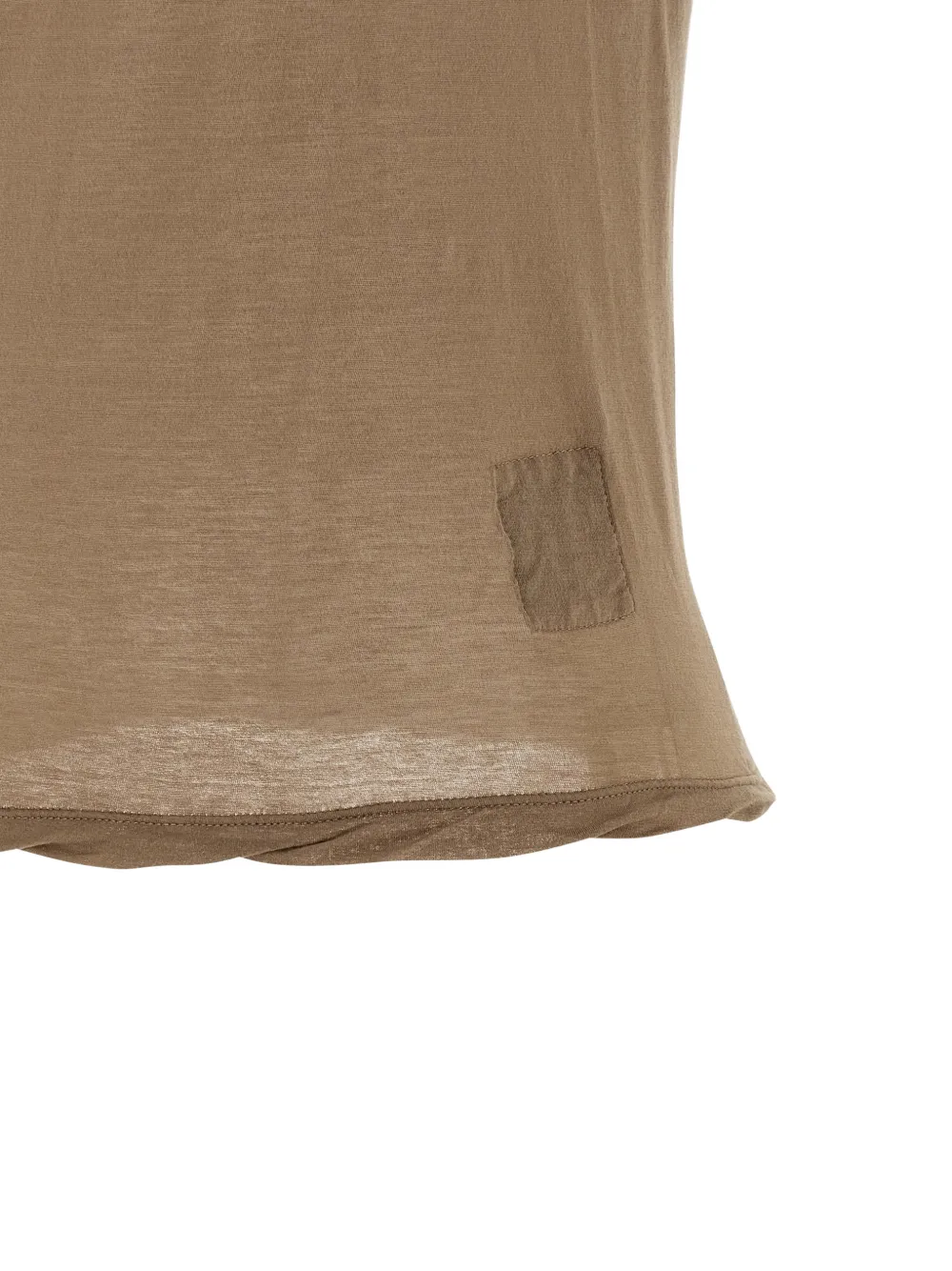 Rick Owens DRKSHDW Asymmetrische top Beige