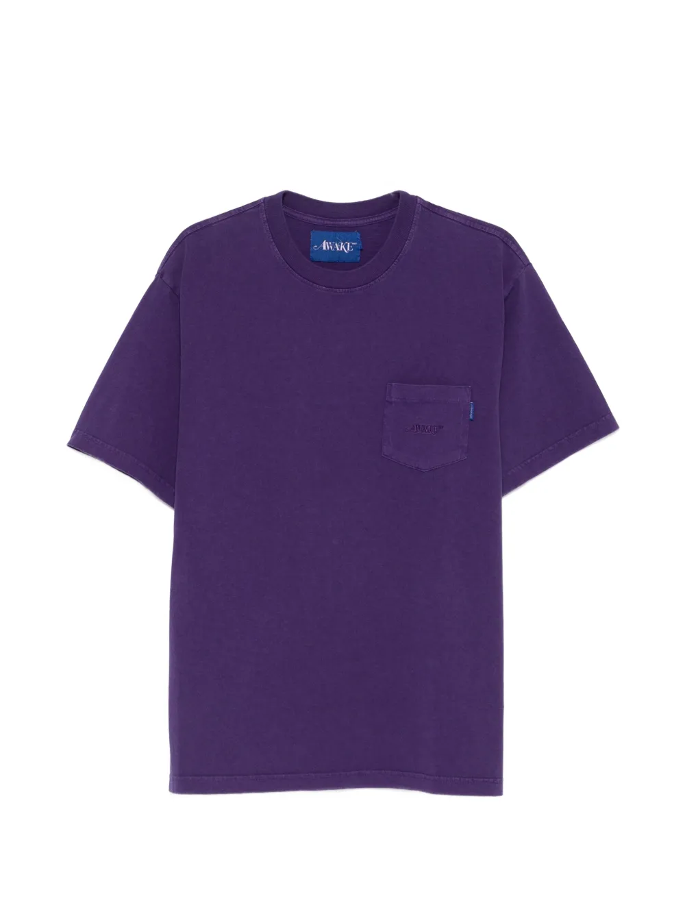 Awake NY chest-pocket T-shirt - Violett