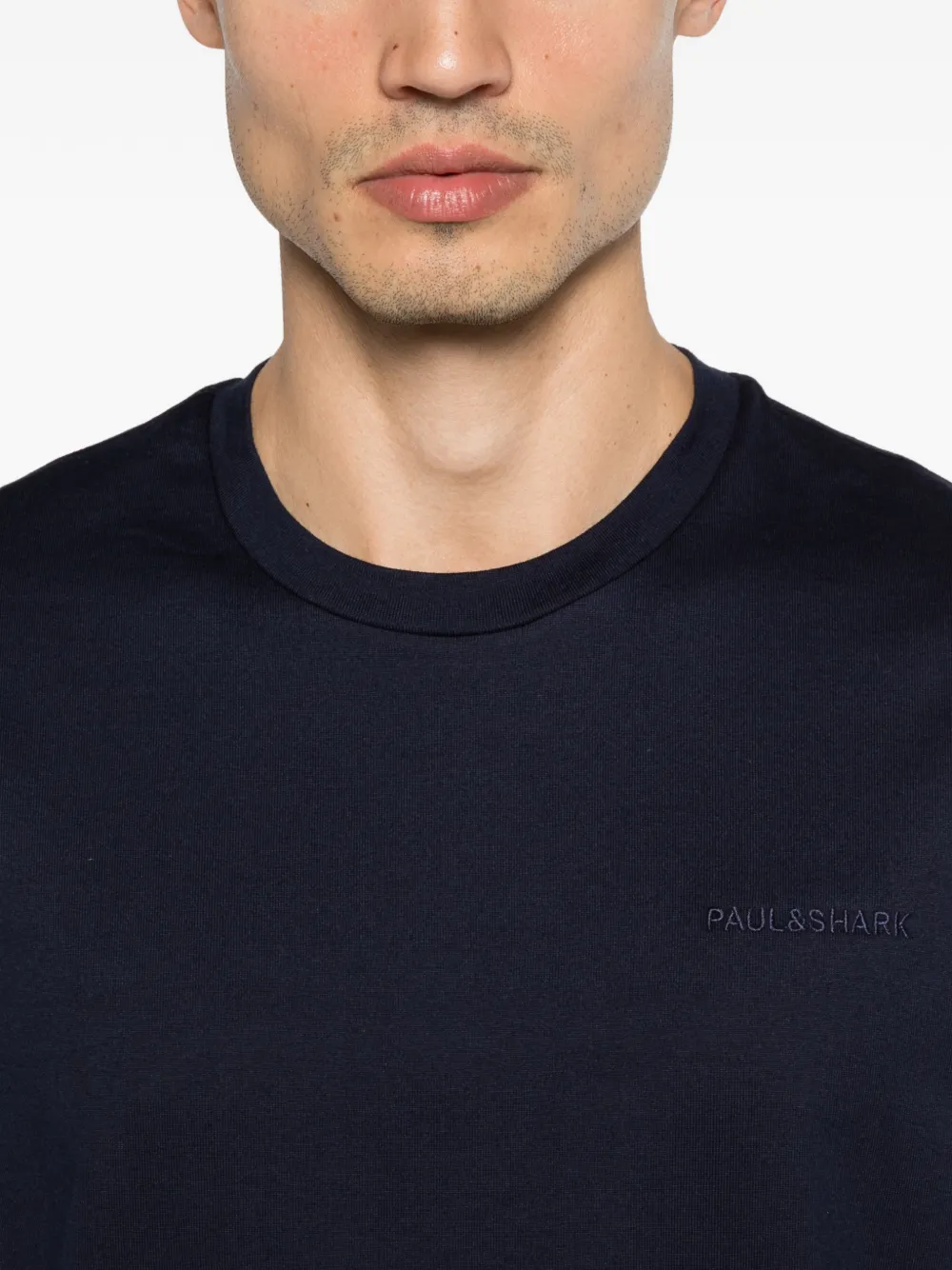 Paul & Shark T-shirt met logo Blauw