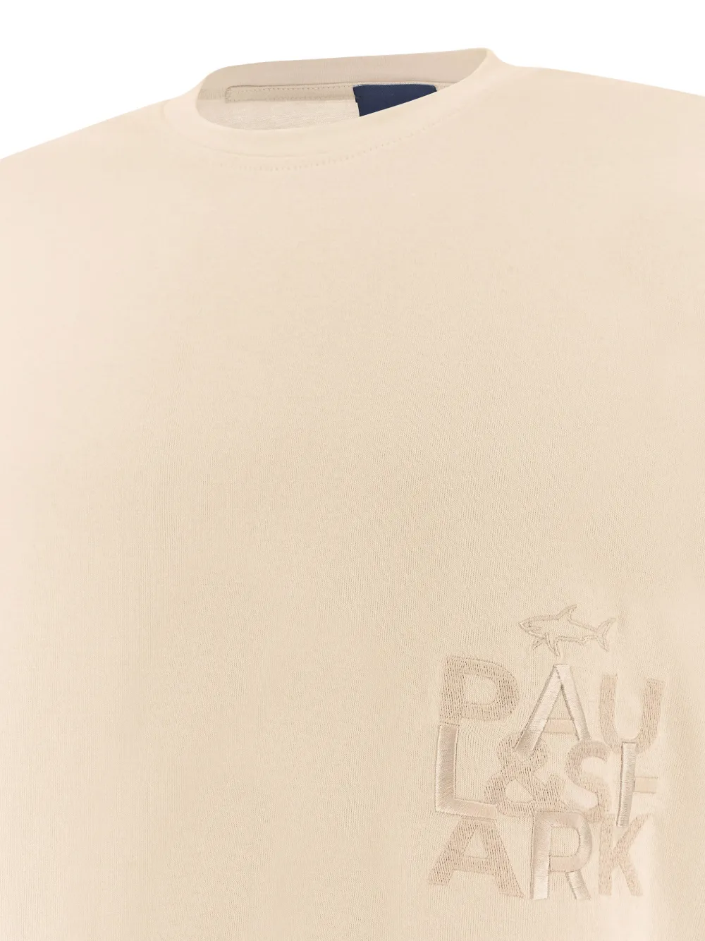 Paul & Shark T-shirt met borduurwerk Beige