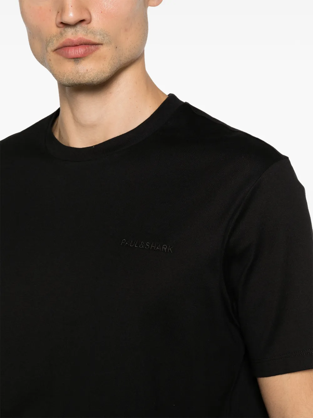 Paul & Shark T-shirt met logo Zwart