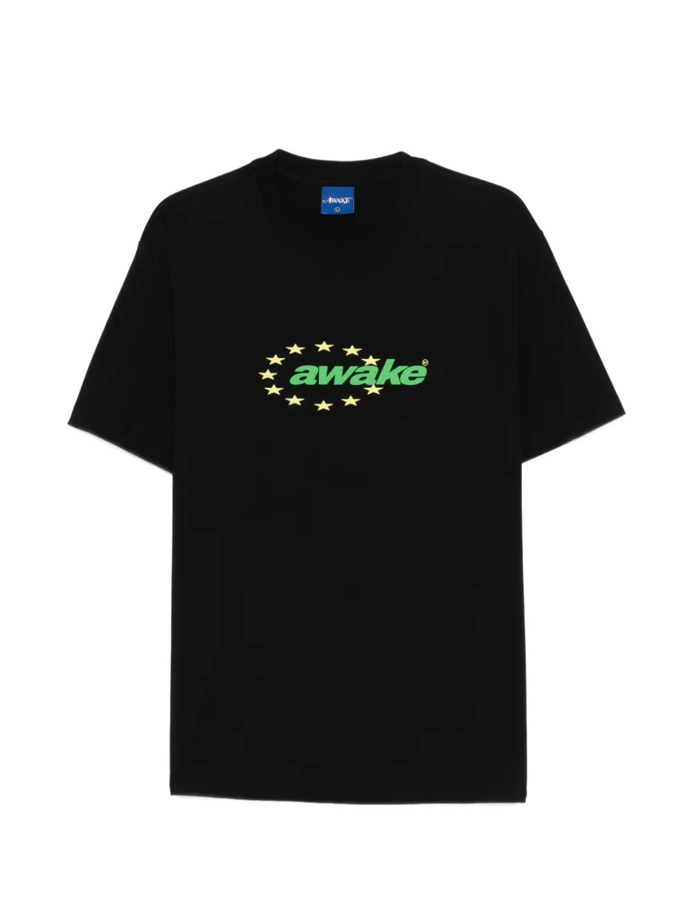 Awake NY Star Power T-Shirt mit Logo - Schwarz
