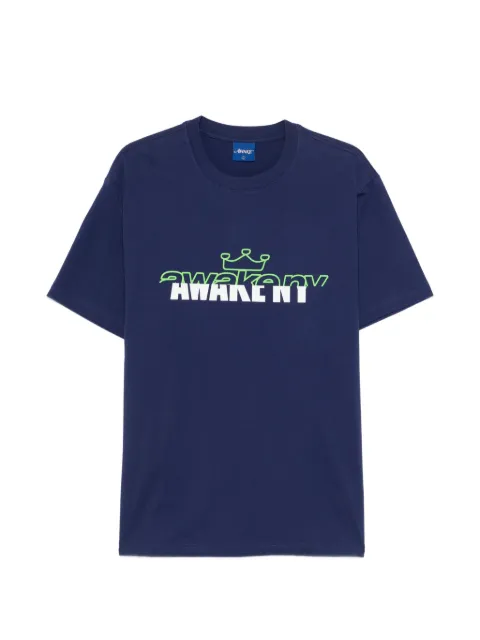 Awake NY Headcrack Champs logo-detail T-shirt