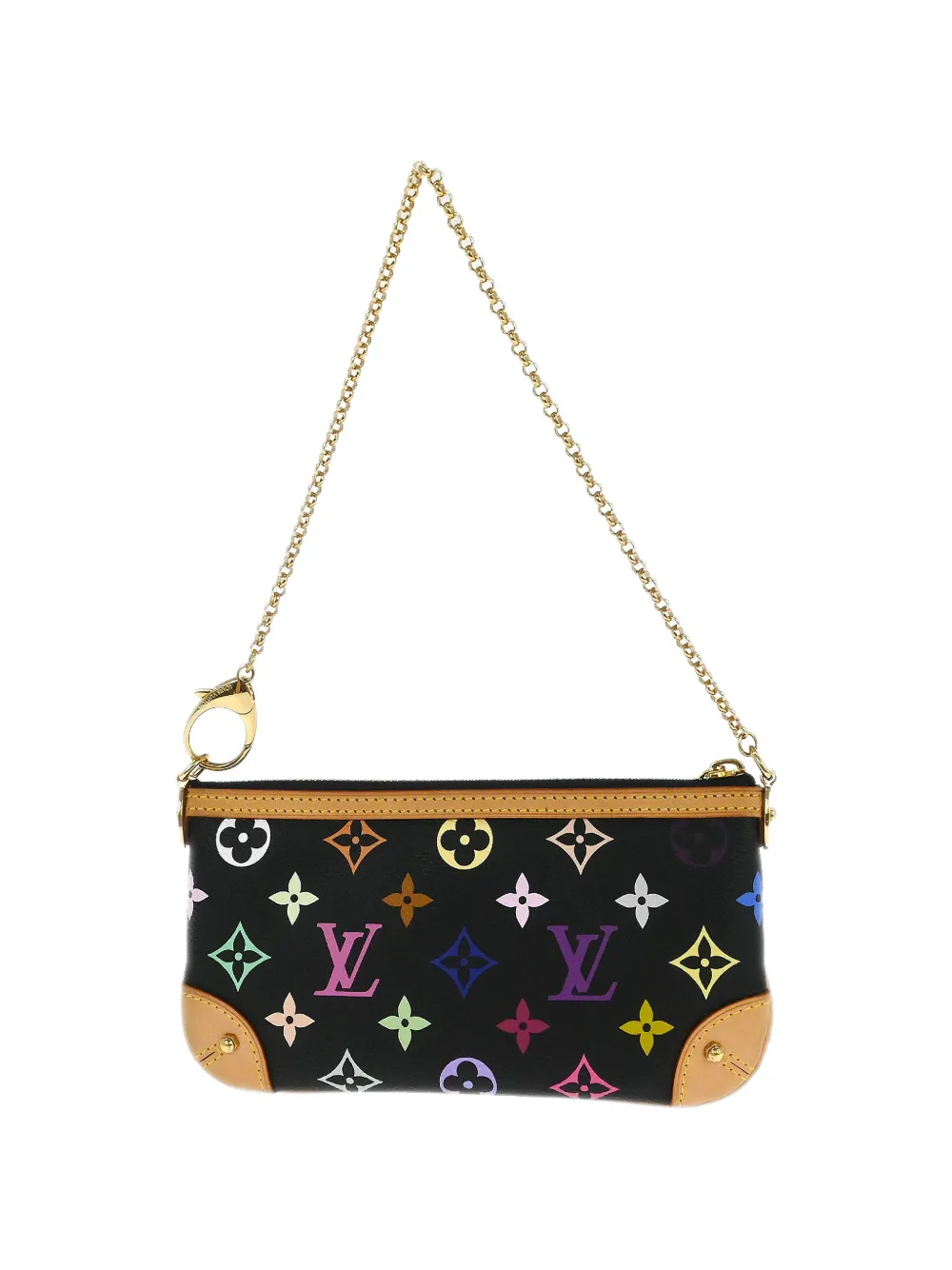  Louis Vuitton Pre-owned Xtakashi Murakami 2008 Mm Milla Shoulder Bag - Black 