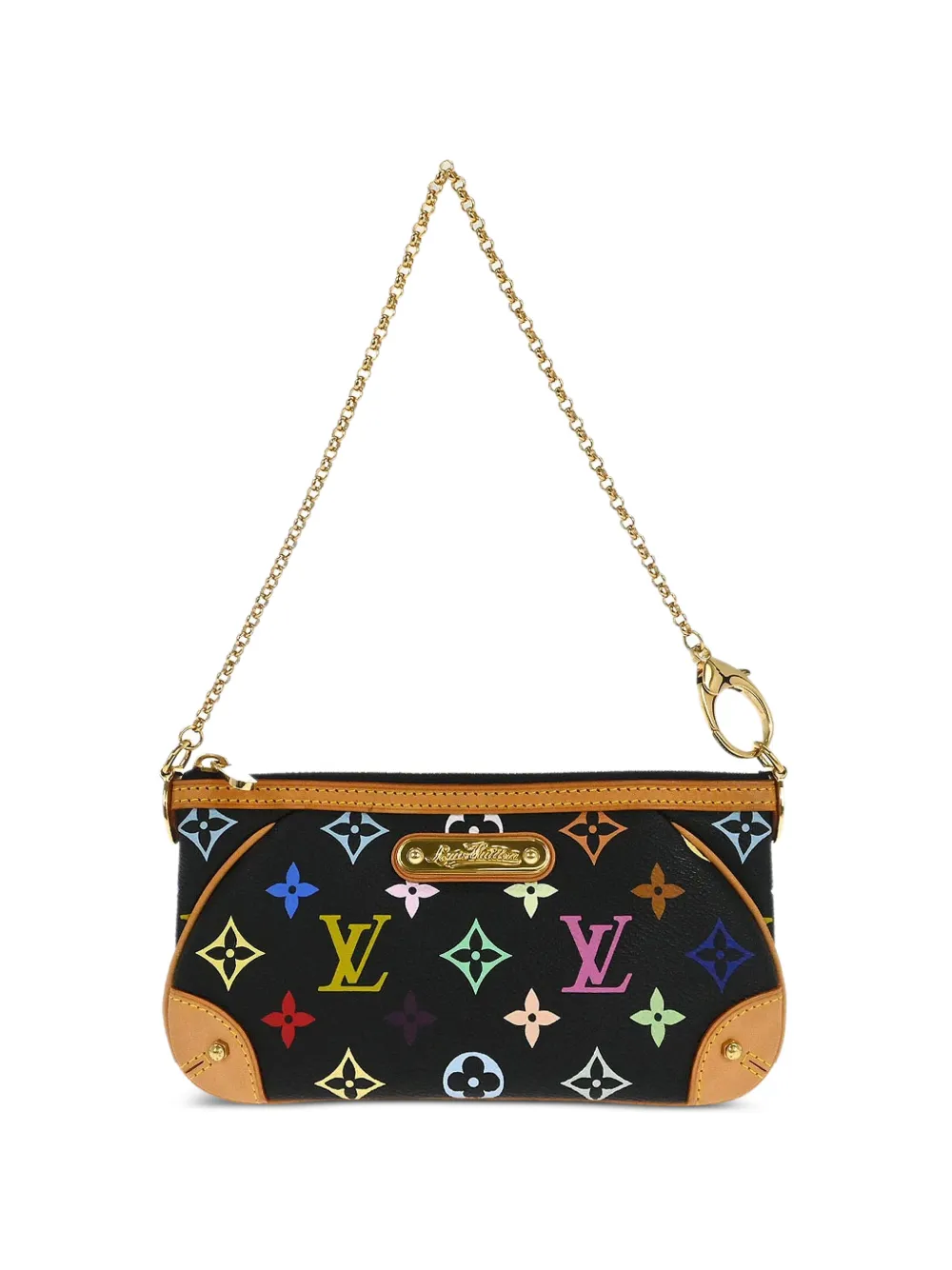 Louis Vuitton Pre-Owned x Takashi Murakami Borsa a spalla Milla MM 2008 - Nero