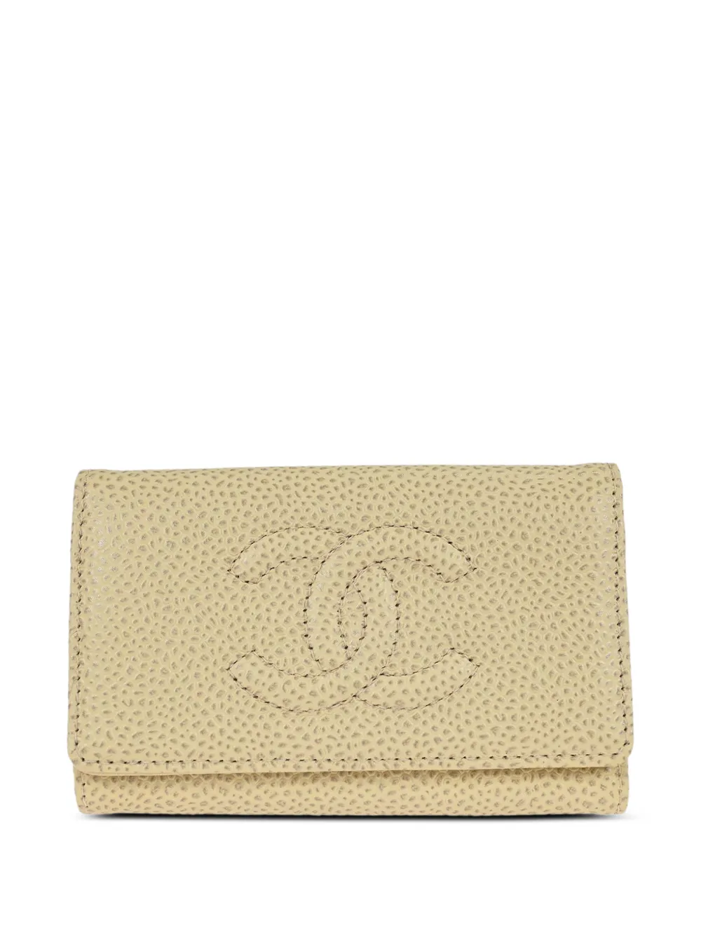 CHANEL Pre-Owned Portachiavi con logo goffrato 2000 - Toni neutri