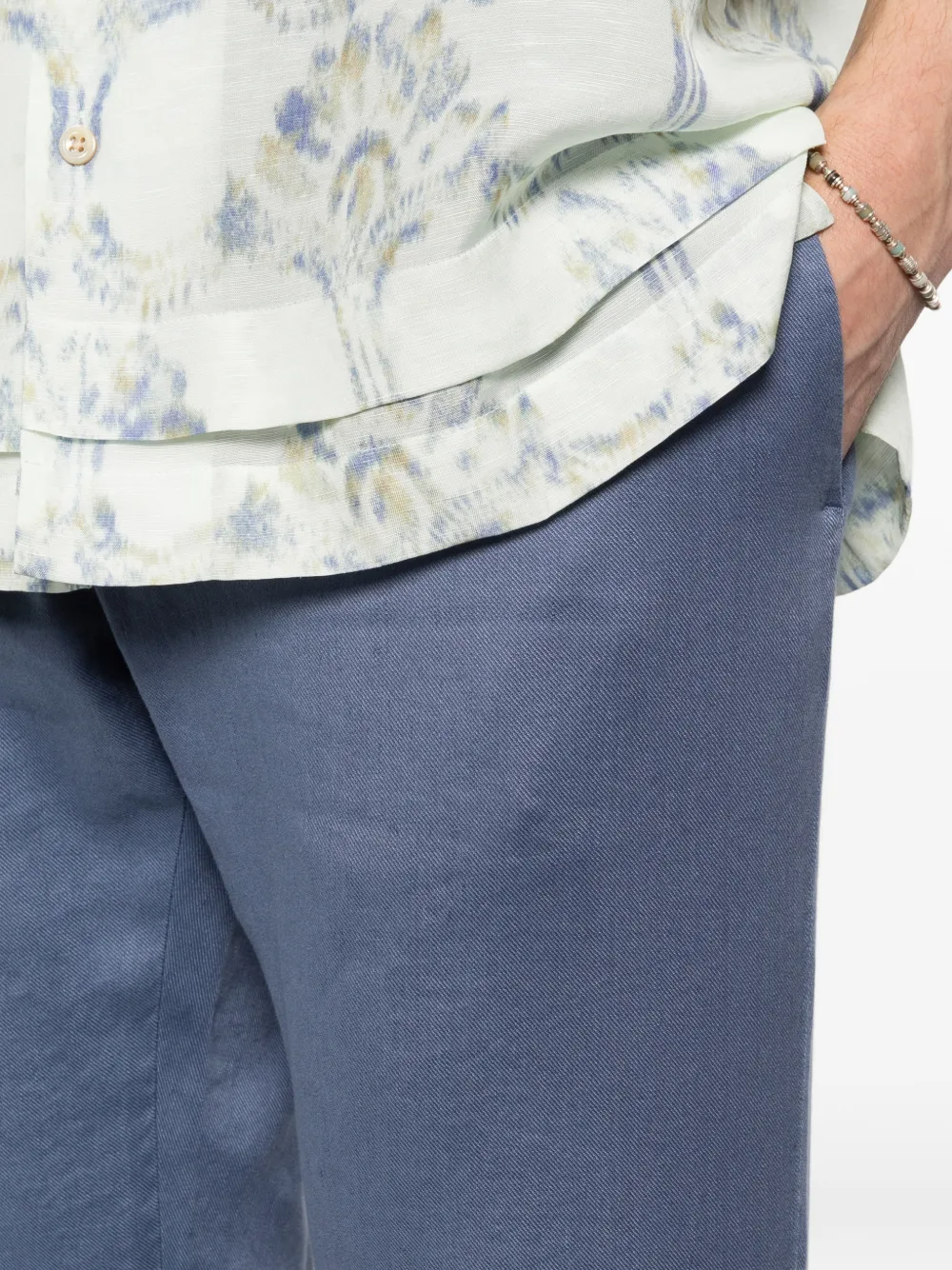 Jacob Cohën Gray broek met knoop Blauw