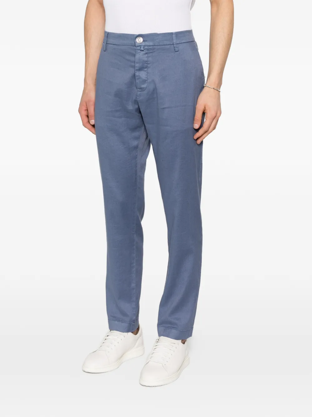 Jacob Cohën Gray broek met knoop Blauw