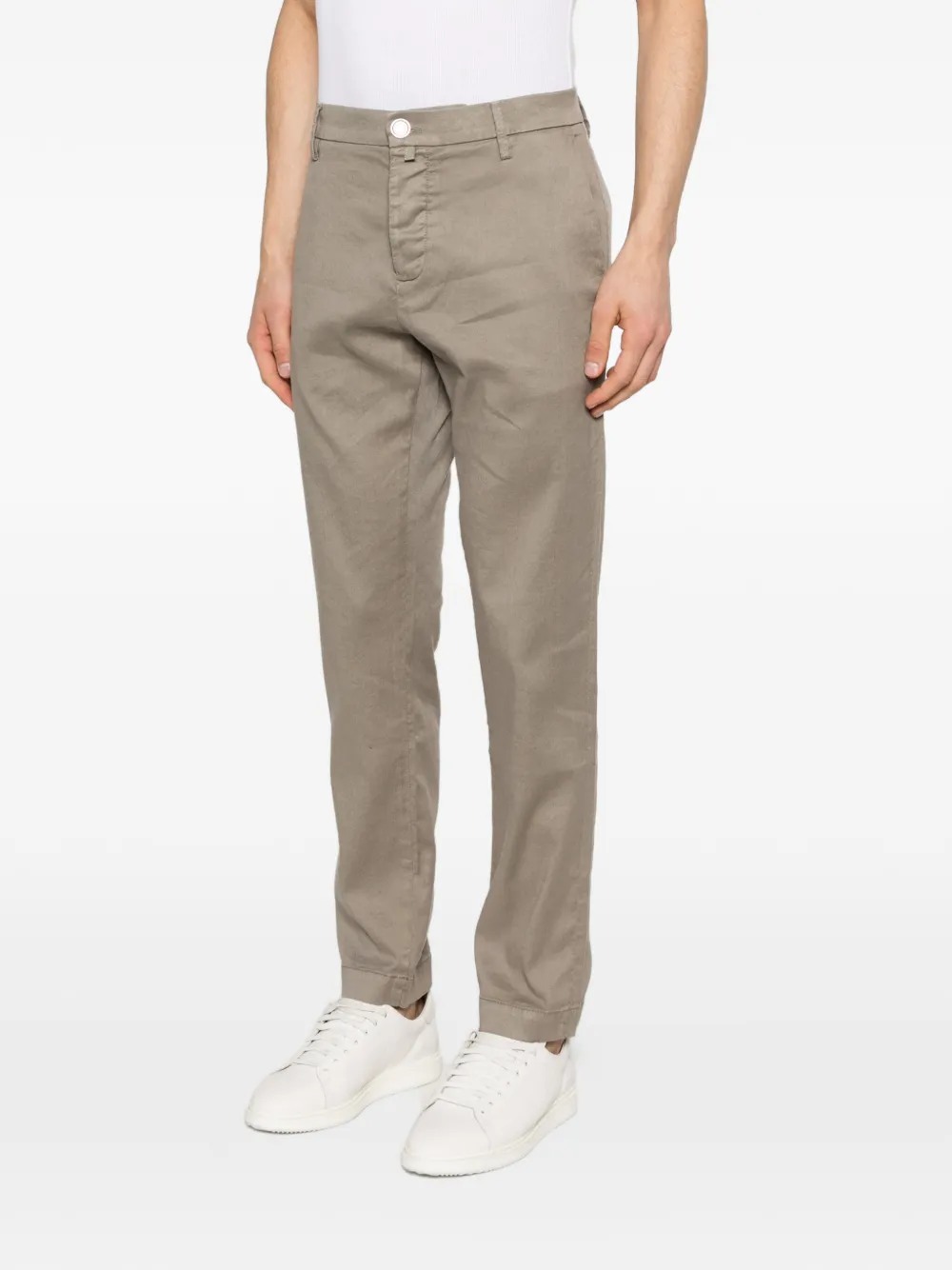 Jacob Cohën Gray broek met knoop Beige
