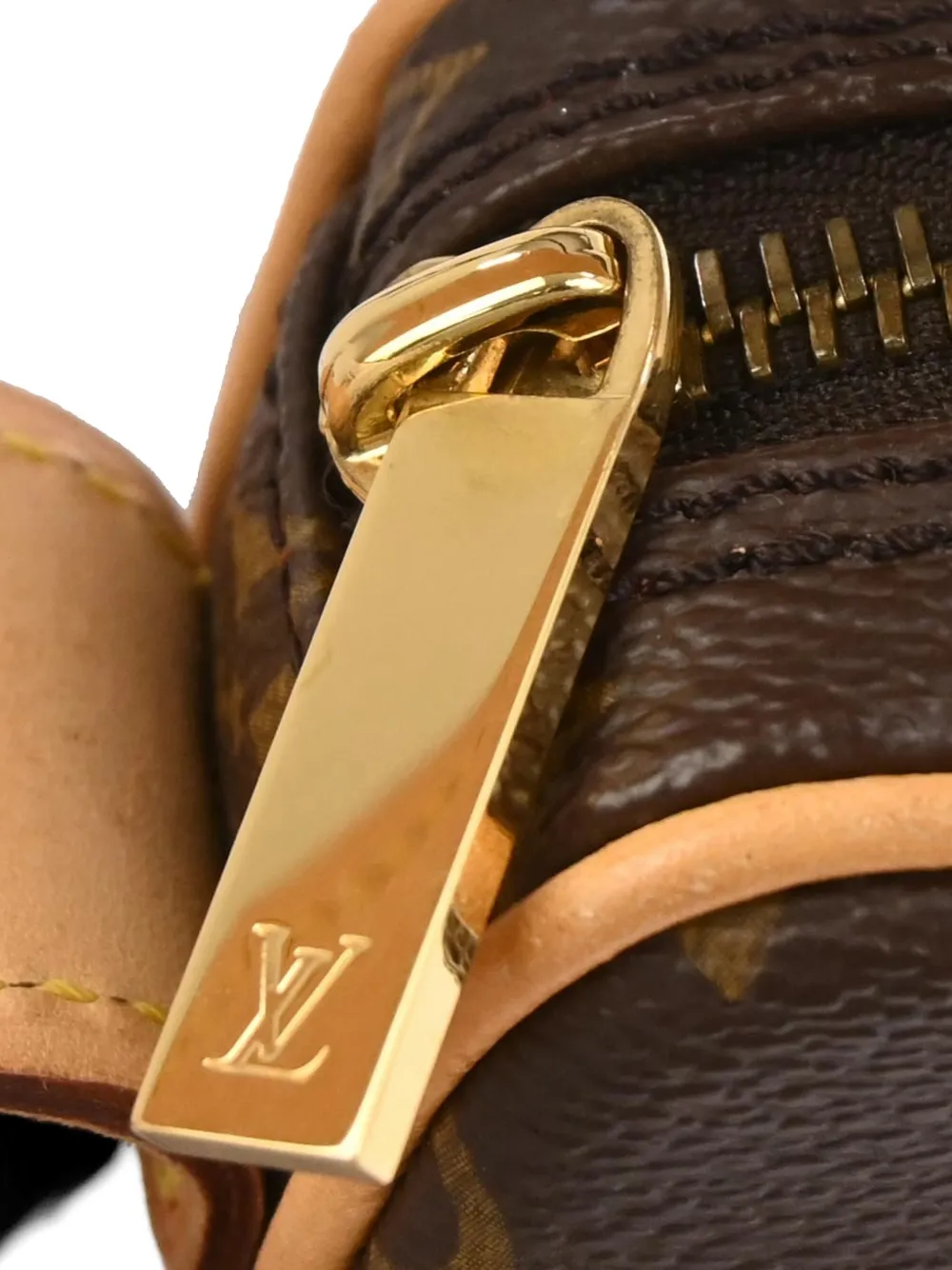 Louis Vuitton Pre-Owned 2005 PM Croissant canvas schoudertas met monogram Bruin