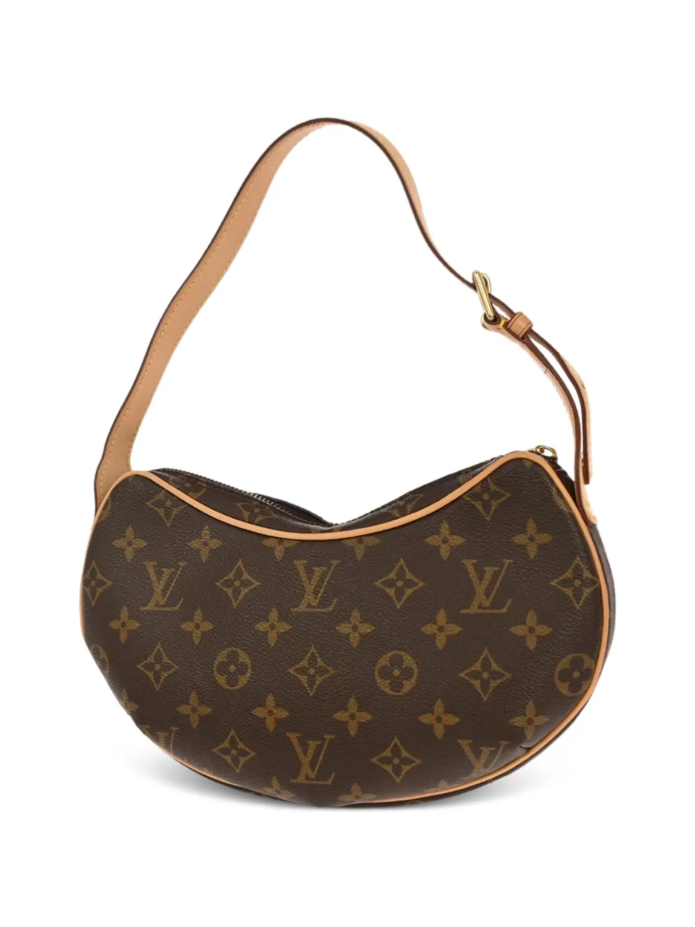 Louis Vuitton Pre-Owned 2005 PM Croissant canvas schoudertas met monogram Bruin