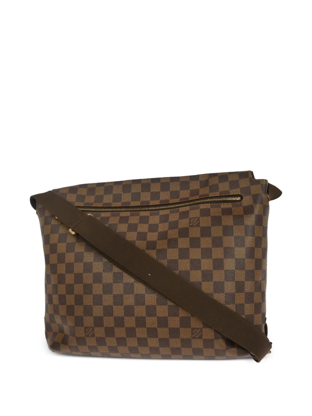 Louis Vuitton Pre-Owned GM Brooklyn messengertas met damier-patroon Bruin