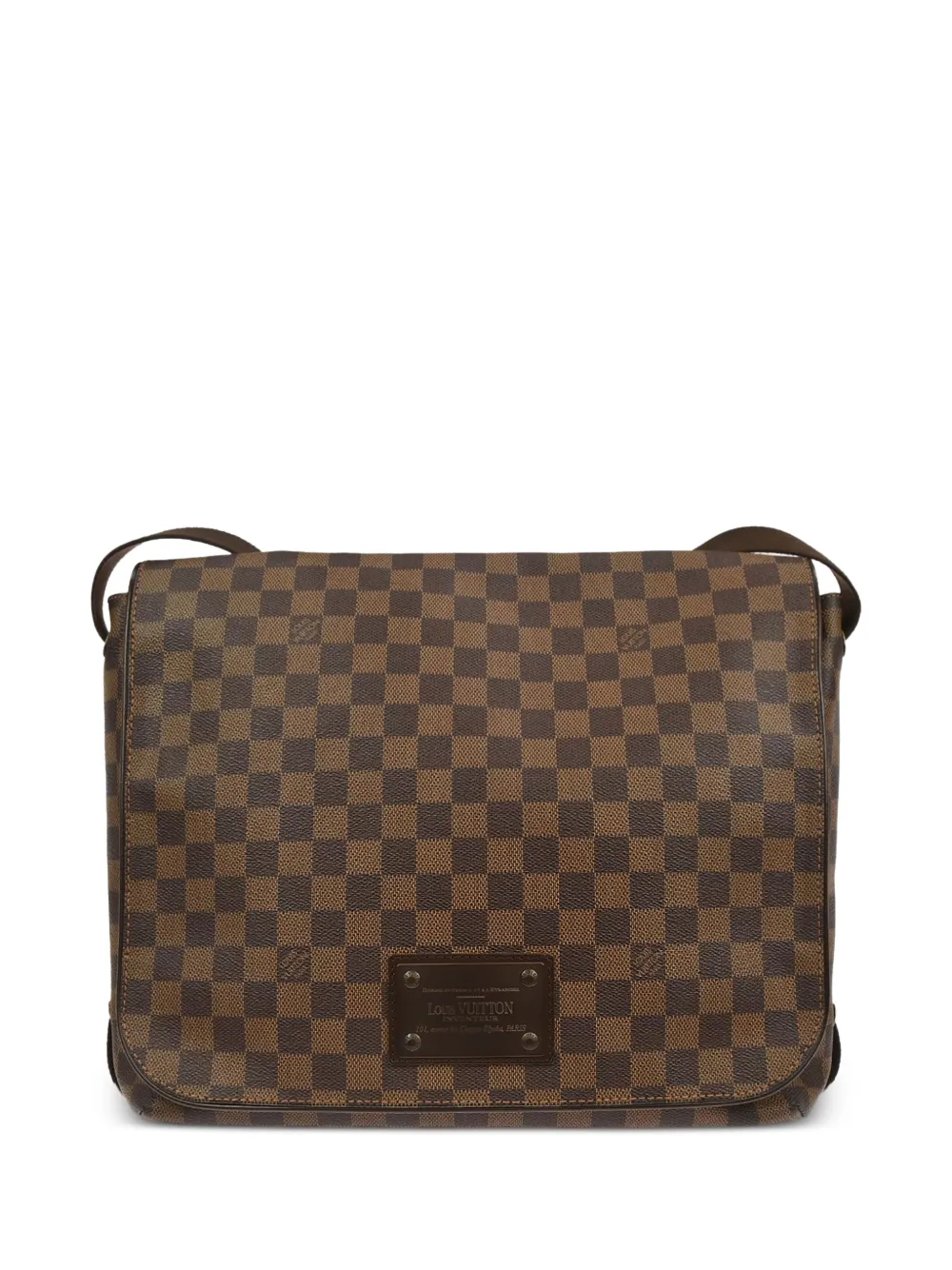 Louis Vuitton Pre-Owned Borsa messenger Brooklyn GM con motivo Damier - Marrone