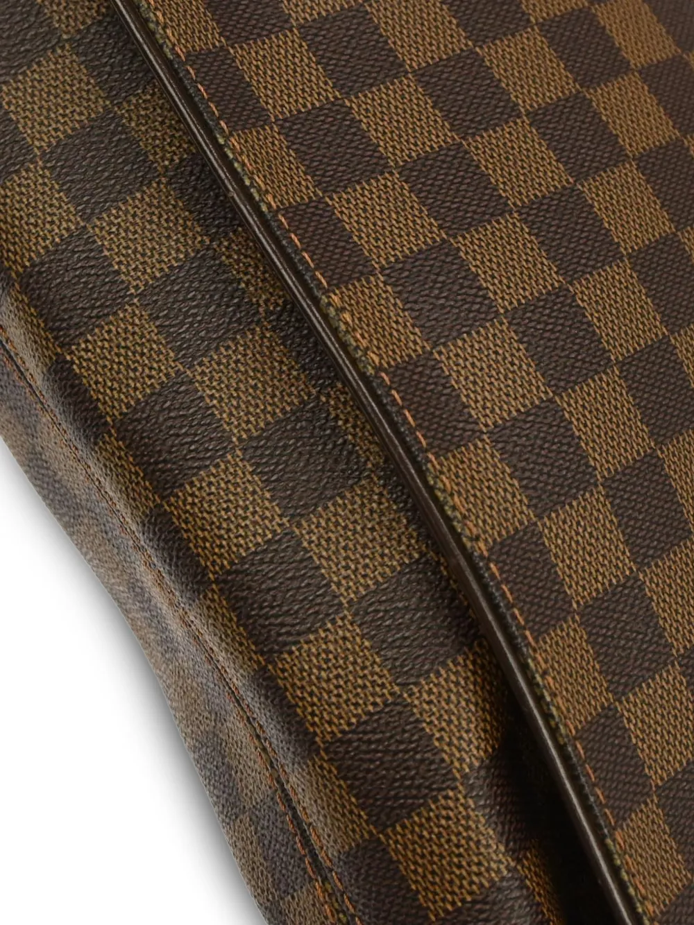Louis Vuitton Pre-Owned GM Brooklyn messengertas met damier-patroon Bruin