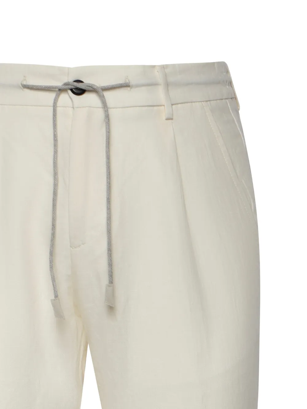 Eleventy Broek met trekkoord Beige