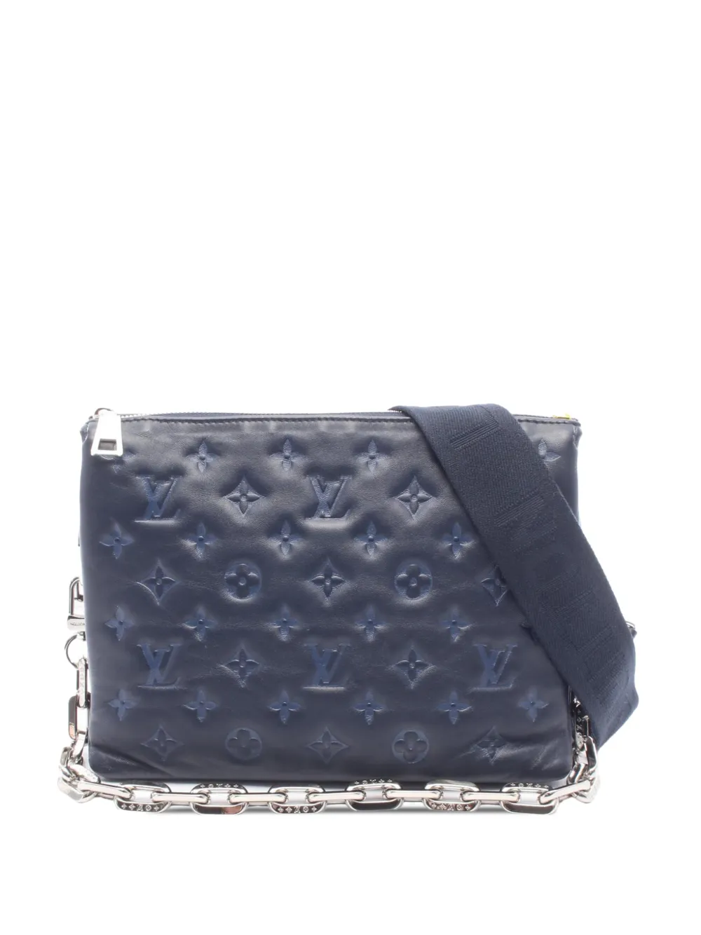 Louis Vuitton Pre-Owned 2021-2026 Monogram Embossed Puffy Lambskin Coussin PM crossbody bag - Blau