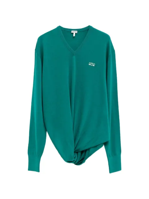 LOEWE knotted V-neck sweater