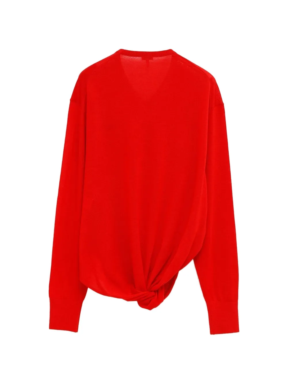  Loewe Twisted V-neck Sweater - Red 
