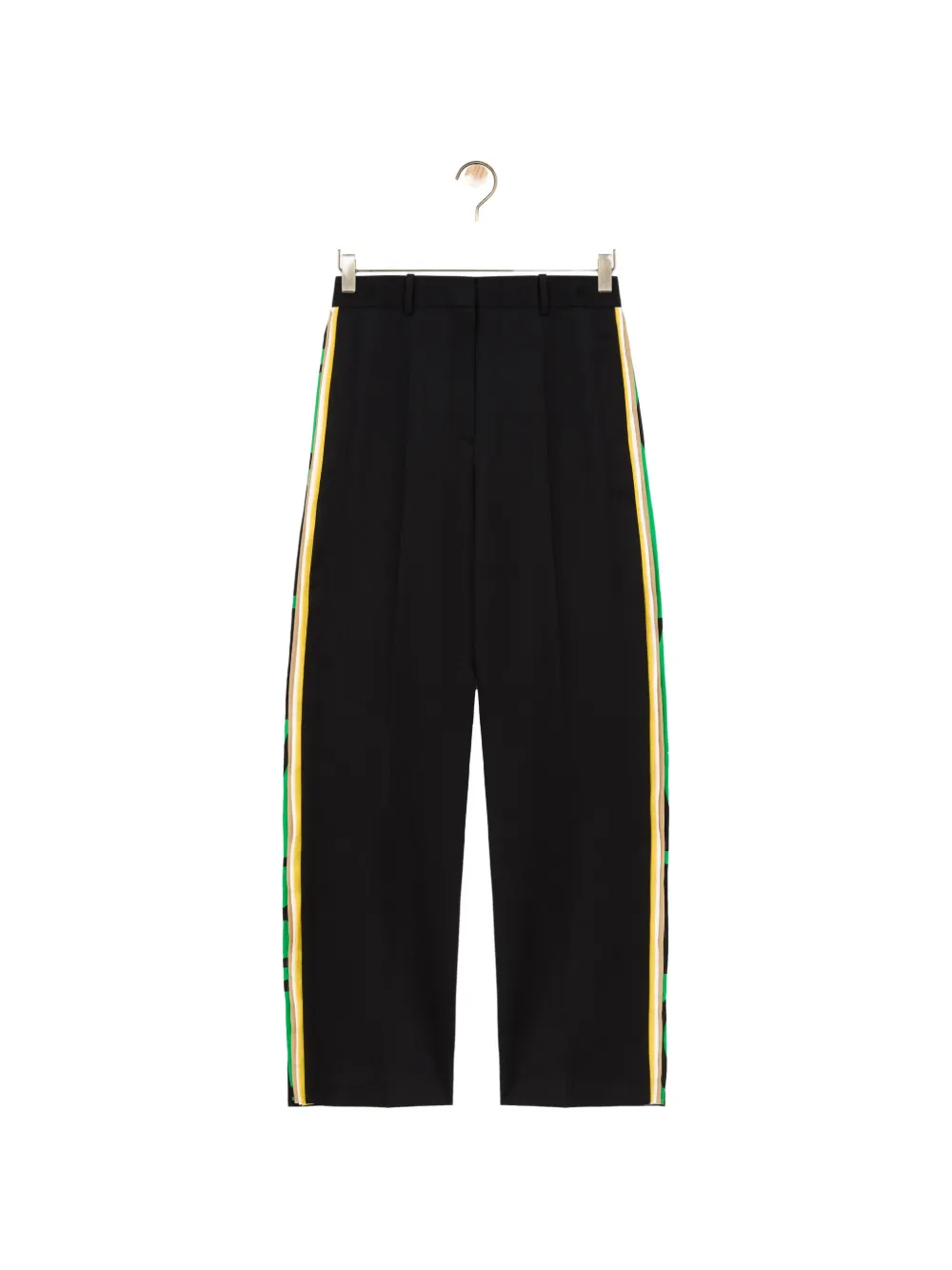 LOEWE Broek met zijstreep en riemlussen Zwart