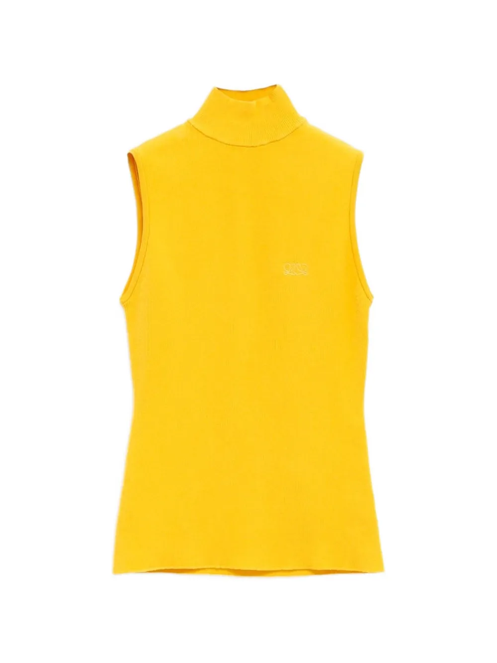 LOEWE logo-detail turtleneck top - Giallo