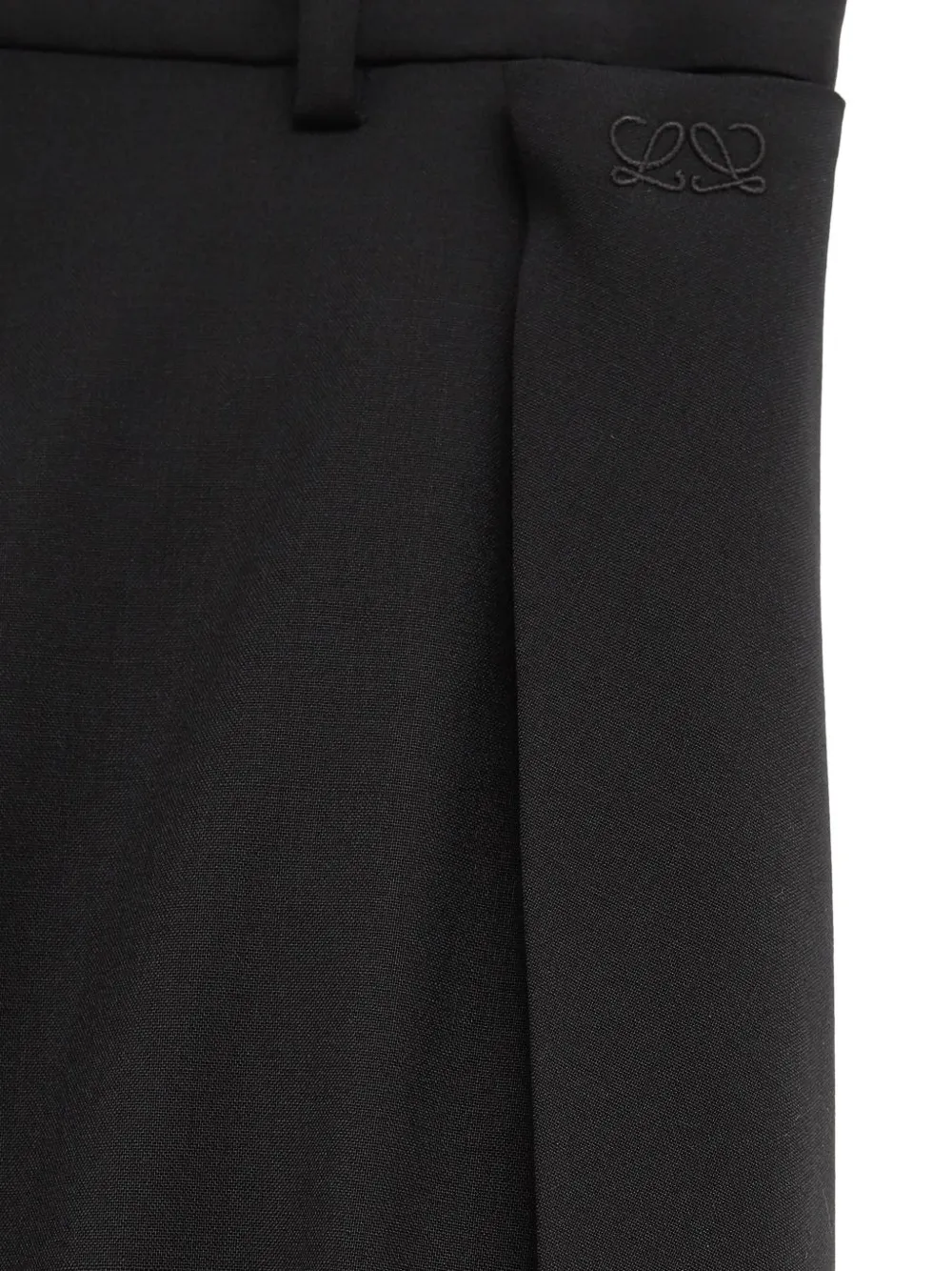  Loewe Pleated Trousers - Black 