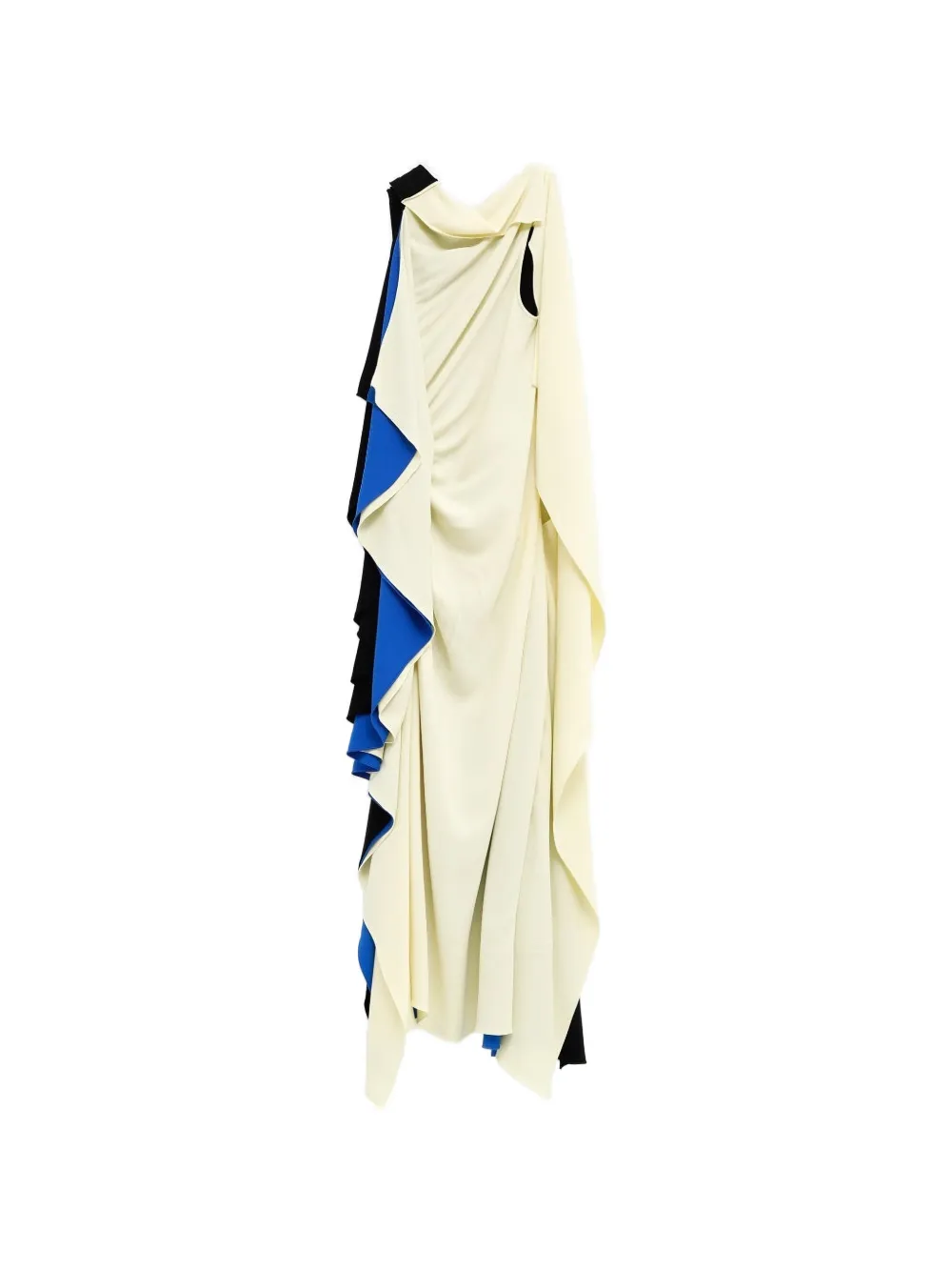  Loewe Layered Draped Dress - Neutrals 
