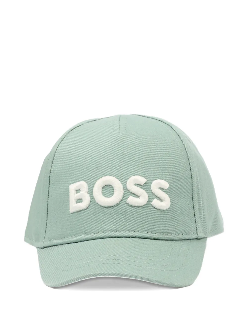 BOSS Kidswear logo-embroidered cap - Verde